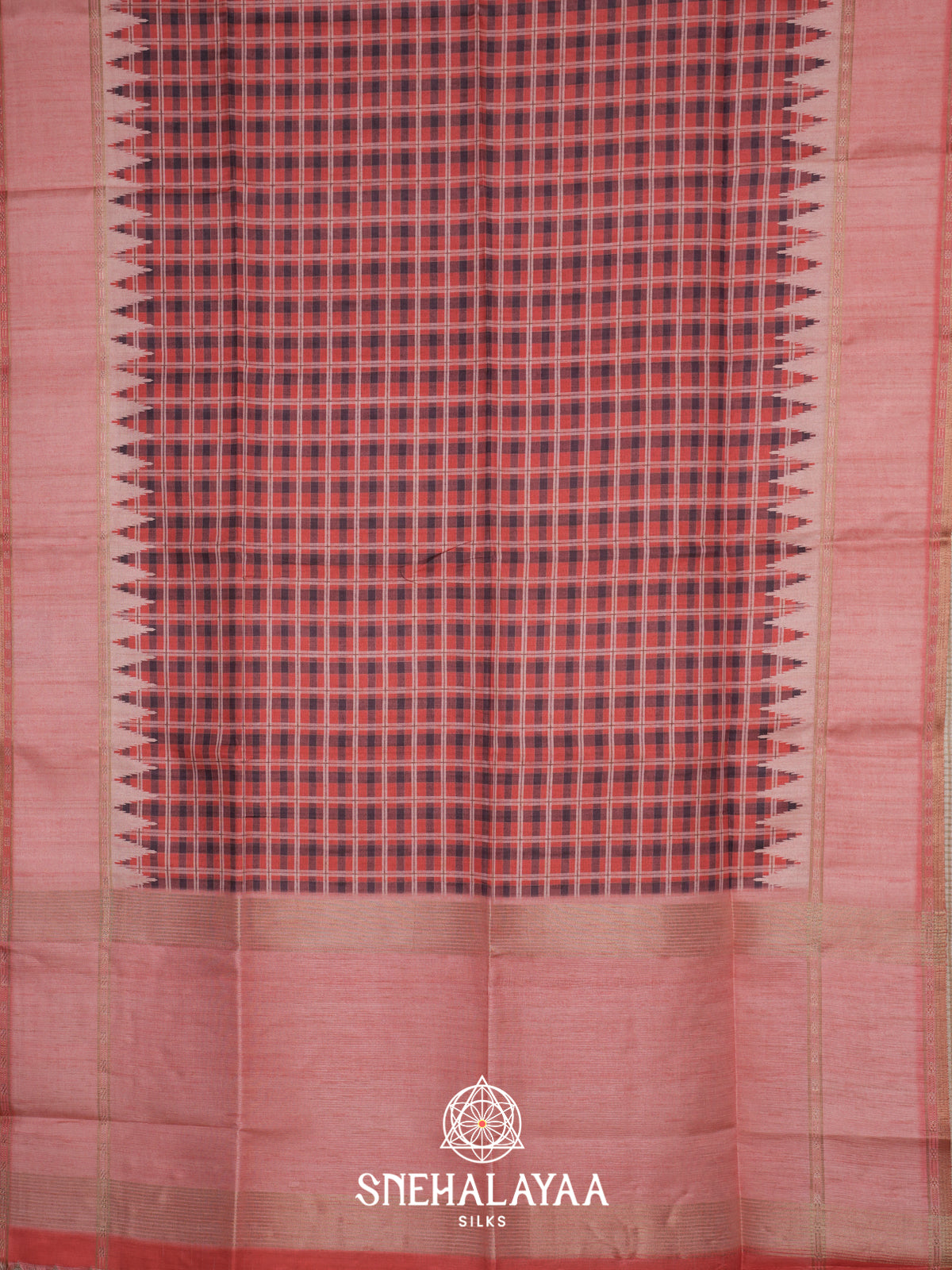 Pink Tussar Saree