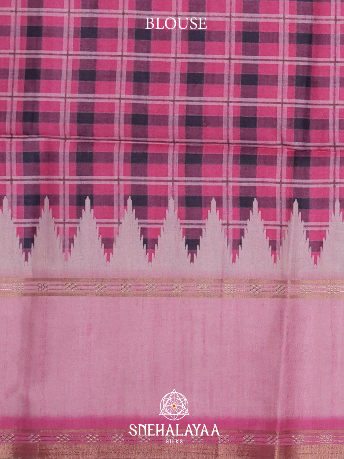 Pink Tussar Saree