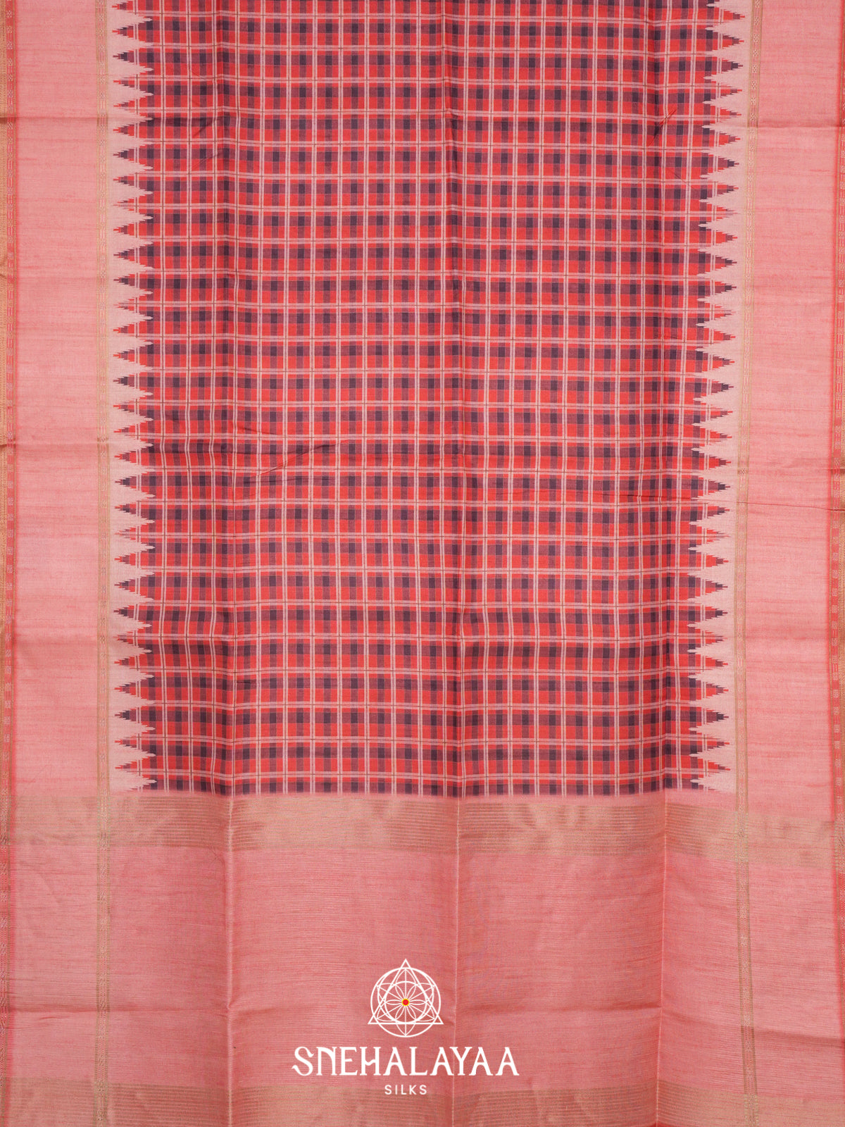 Pink Tussar Saree