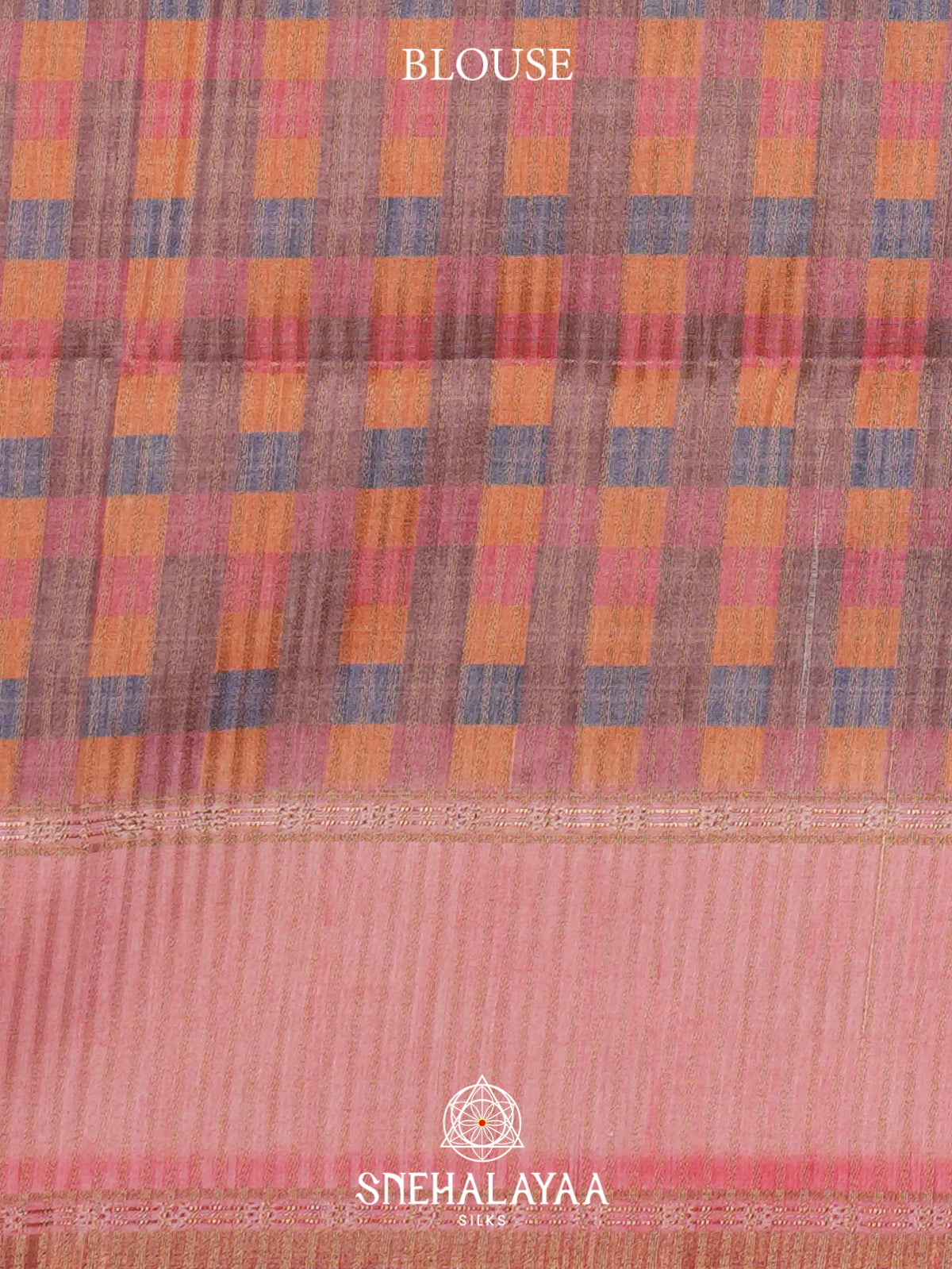 Pink Tussar Saree