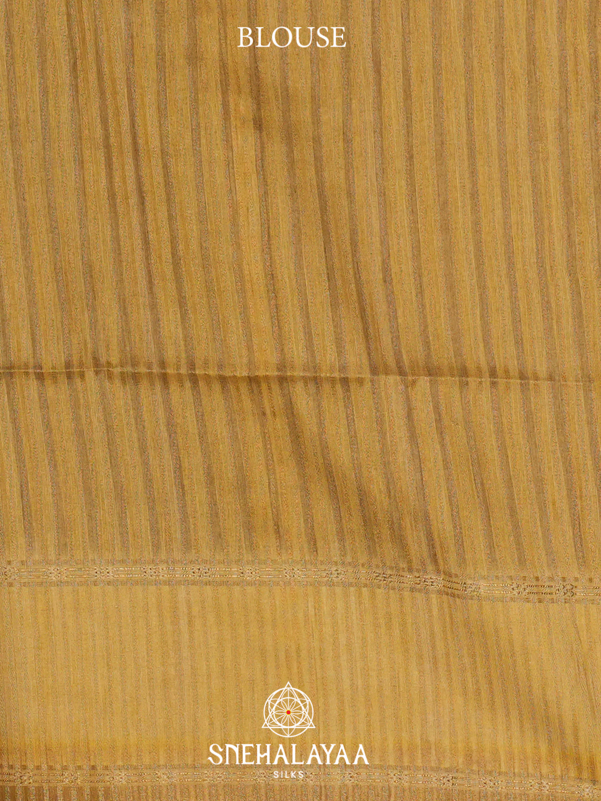 Mustard Yellow Tussar Saree