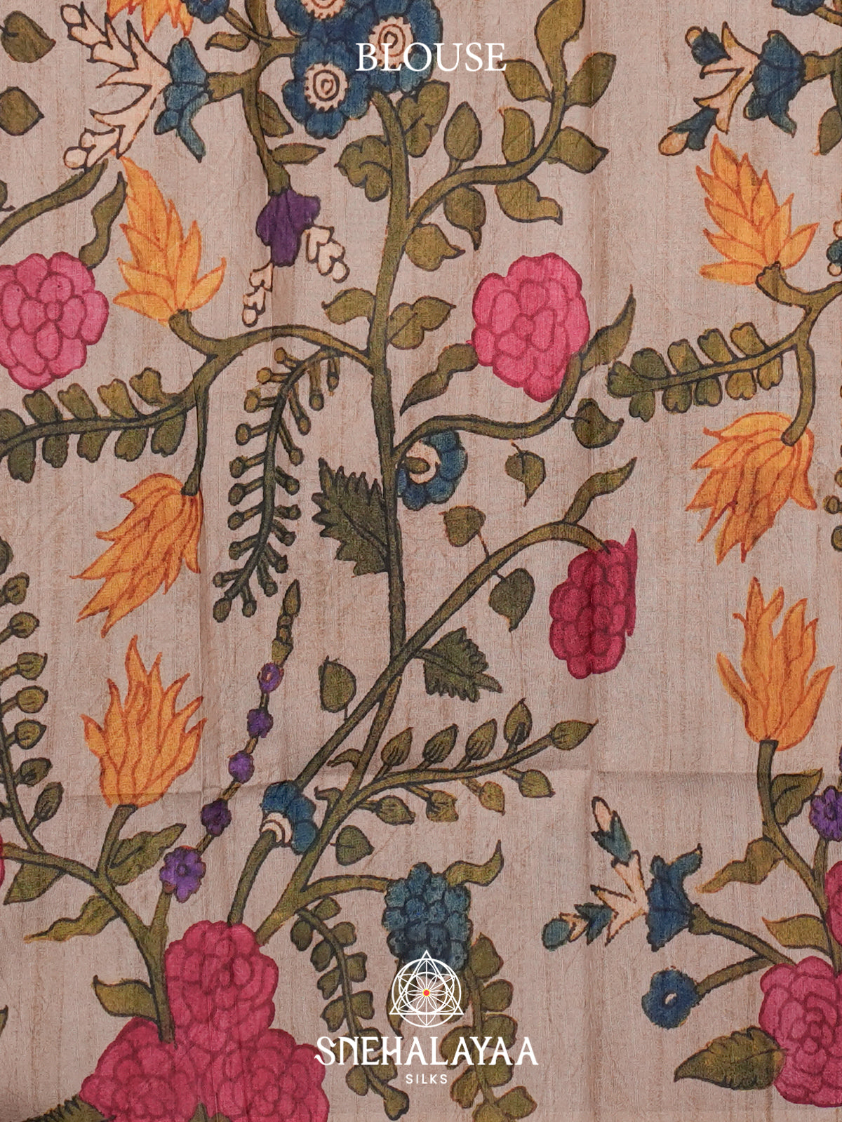 Brown Tussar Saree