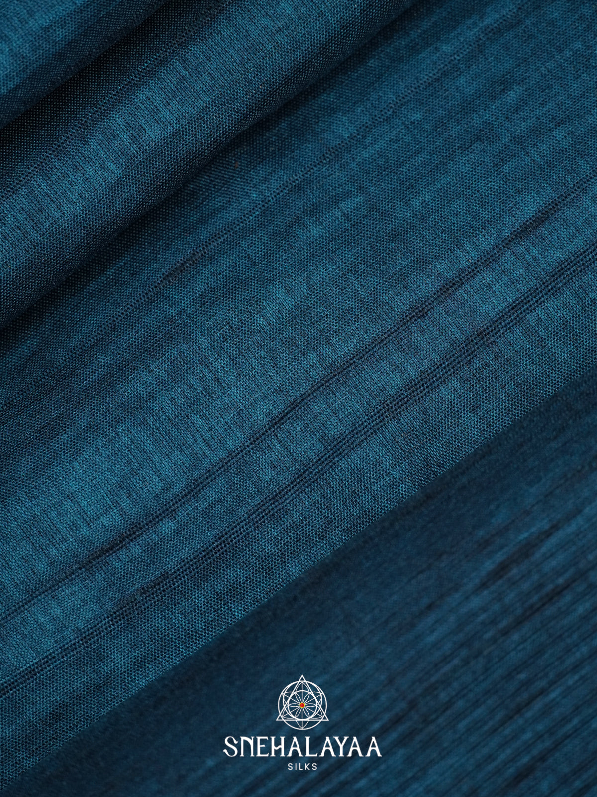 Peacock Blue Tussar Saree