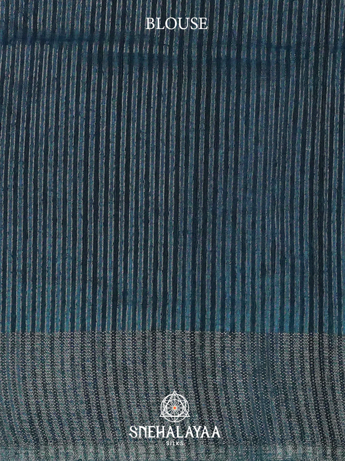 Peacock Blue Tussar Saree