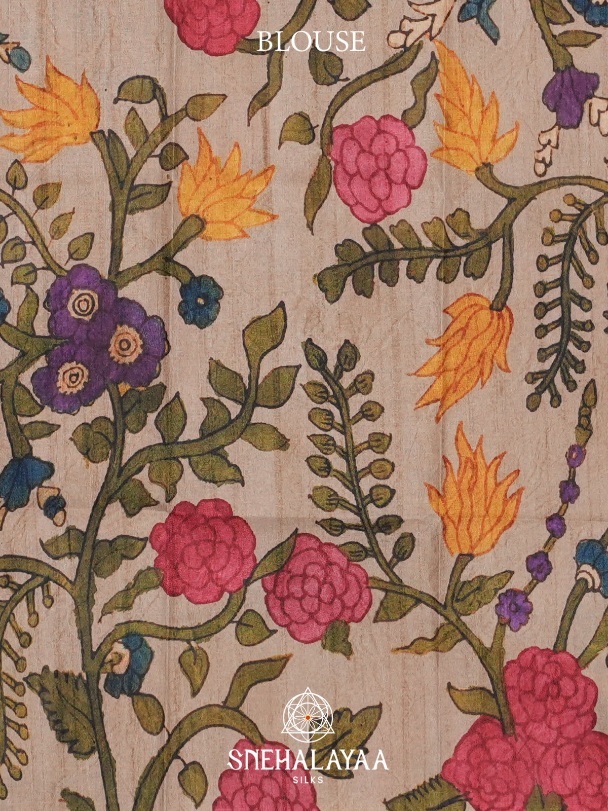 Peacock Blue Tussar Saree