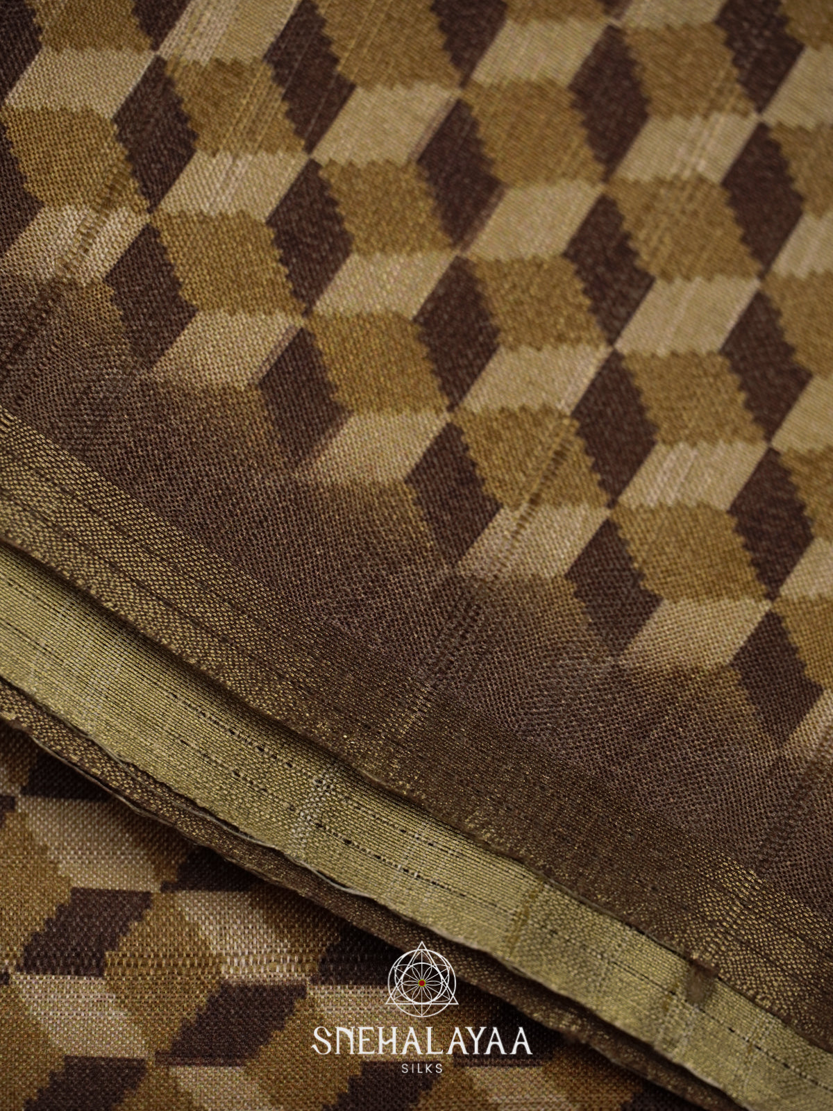 Brown Tussar Saree