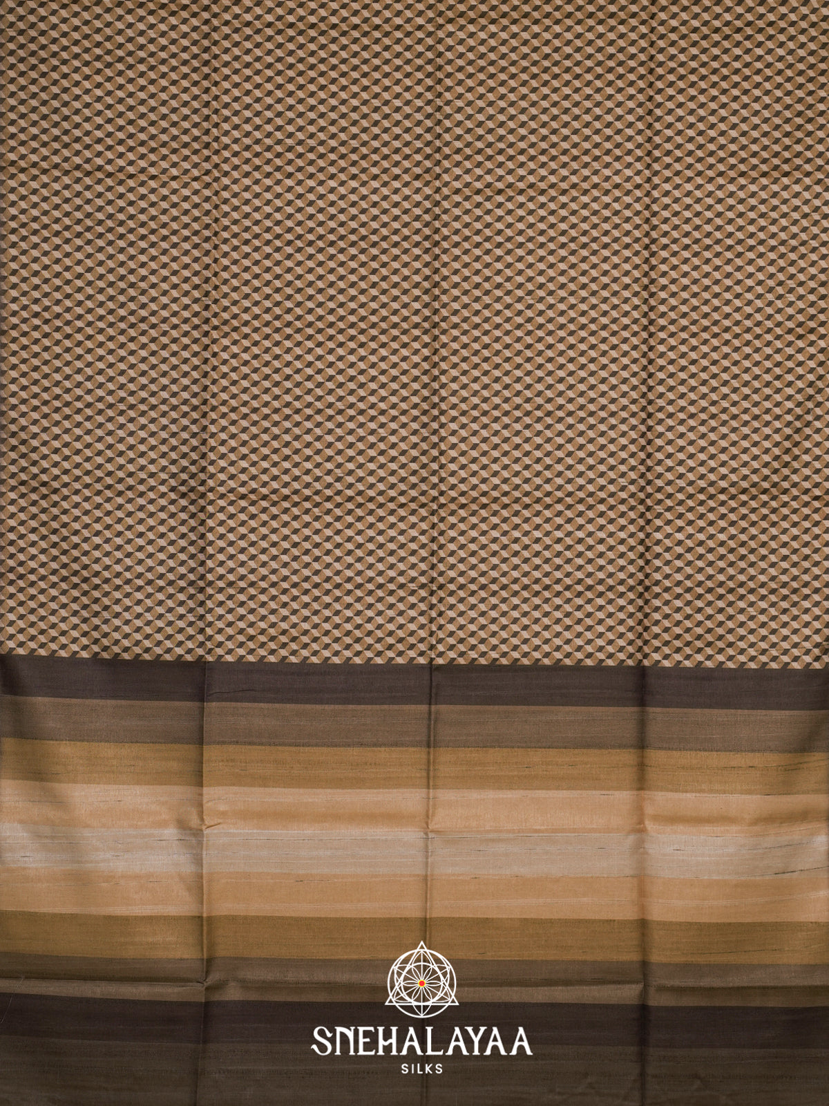 Brown Tussar Saree