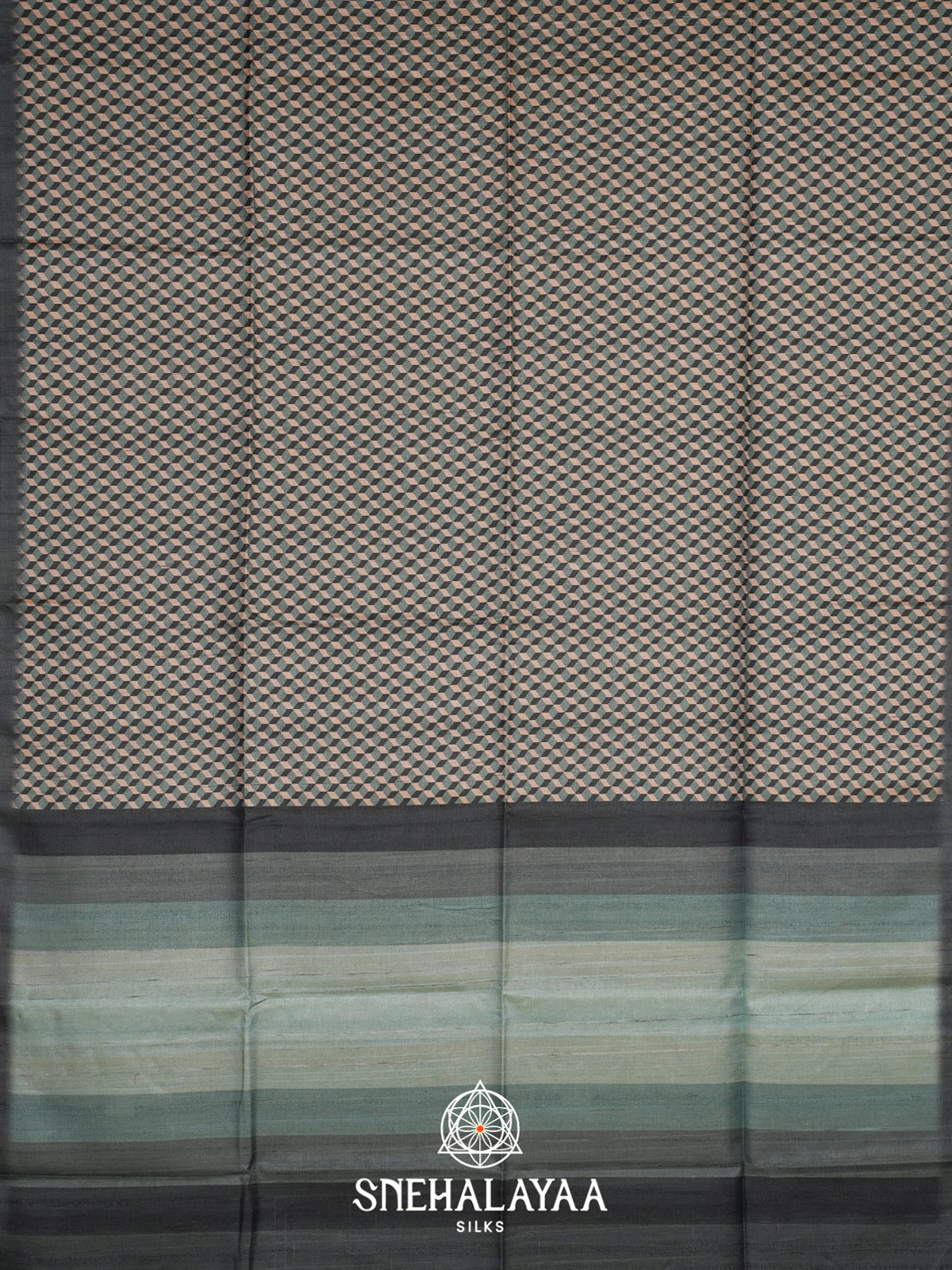 Bottle Green Tussar Saree