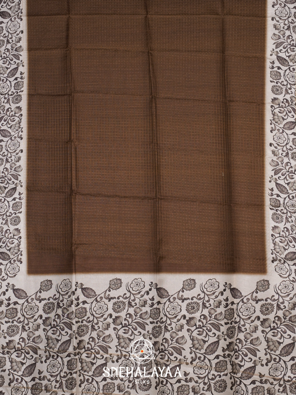 Brown Tussar Saree