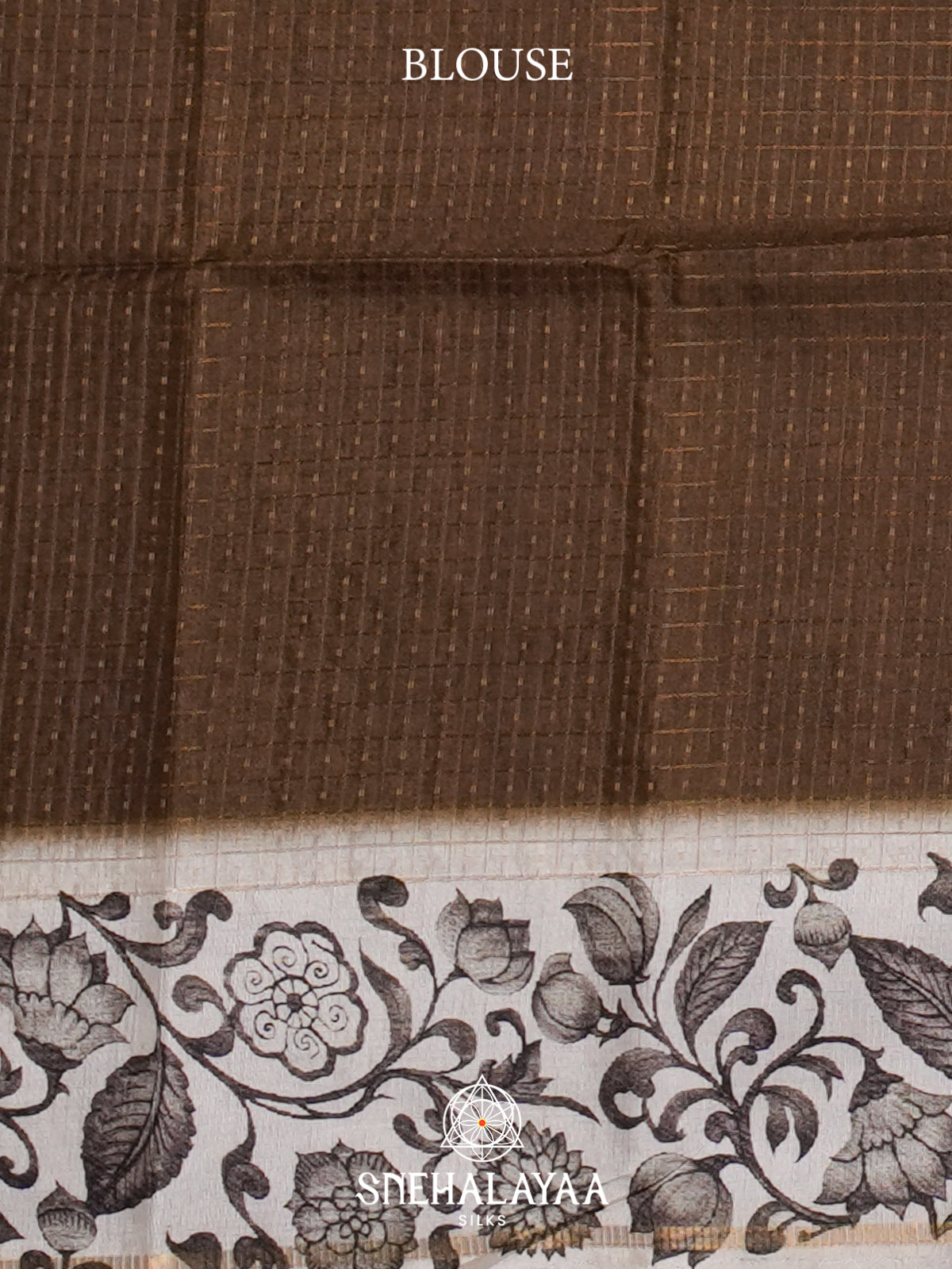 Brown Tussar Saree