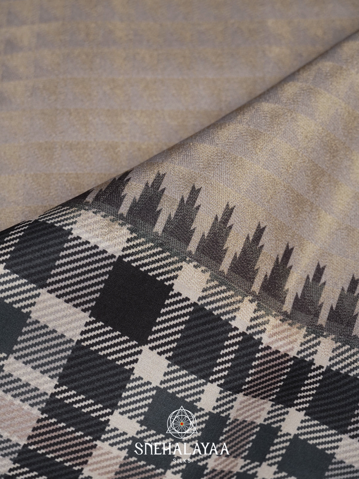 Grey Tussar Saree