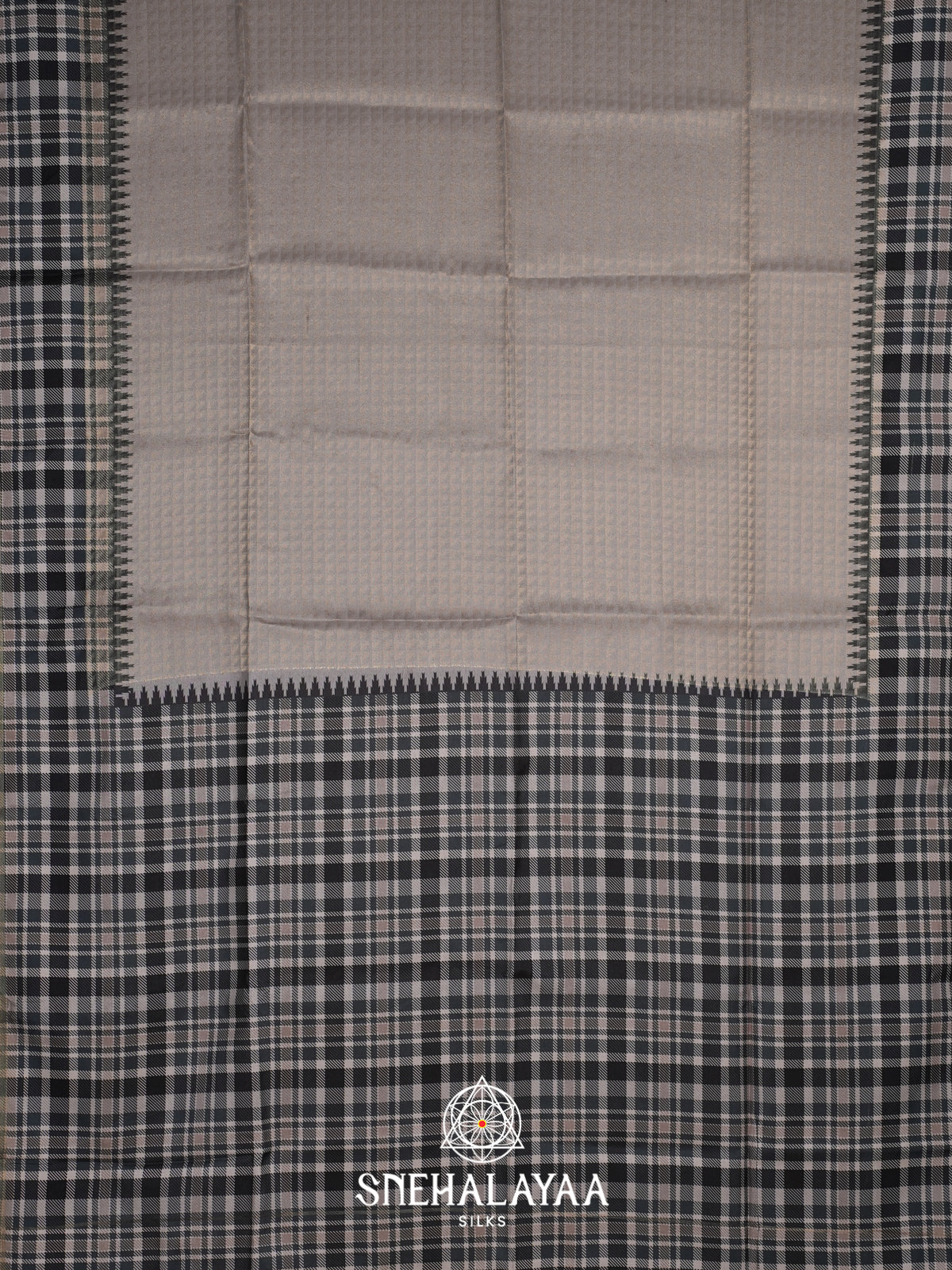 Grey Tussar Saree