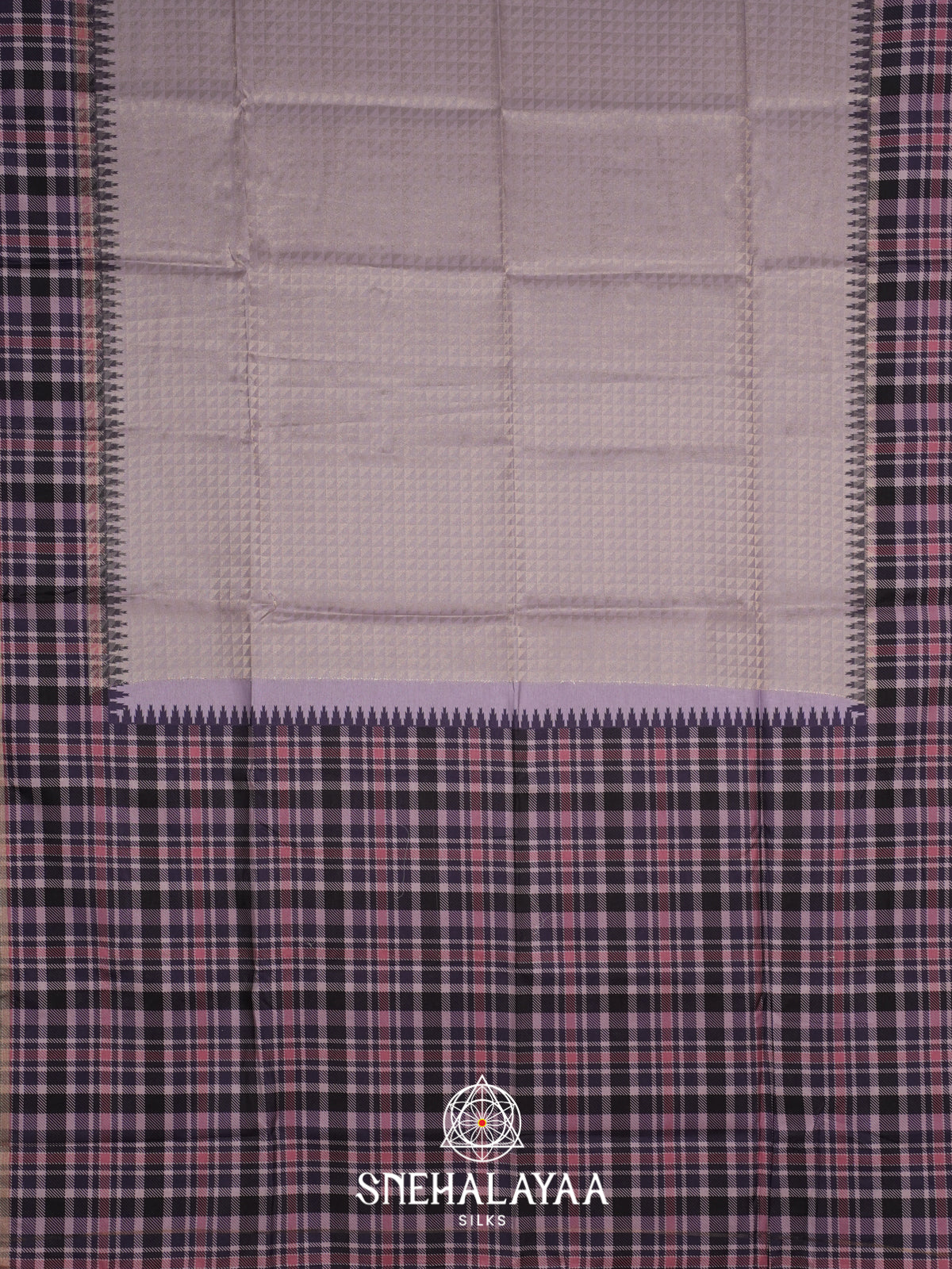 Lavender Tussar Saree