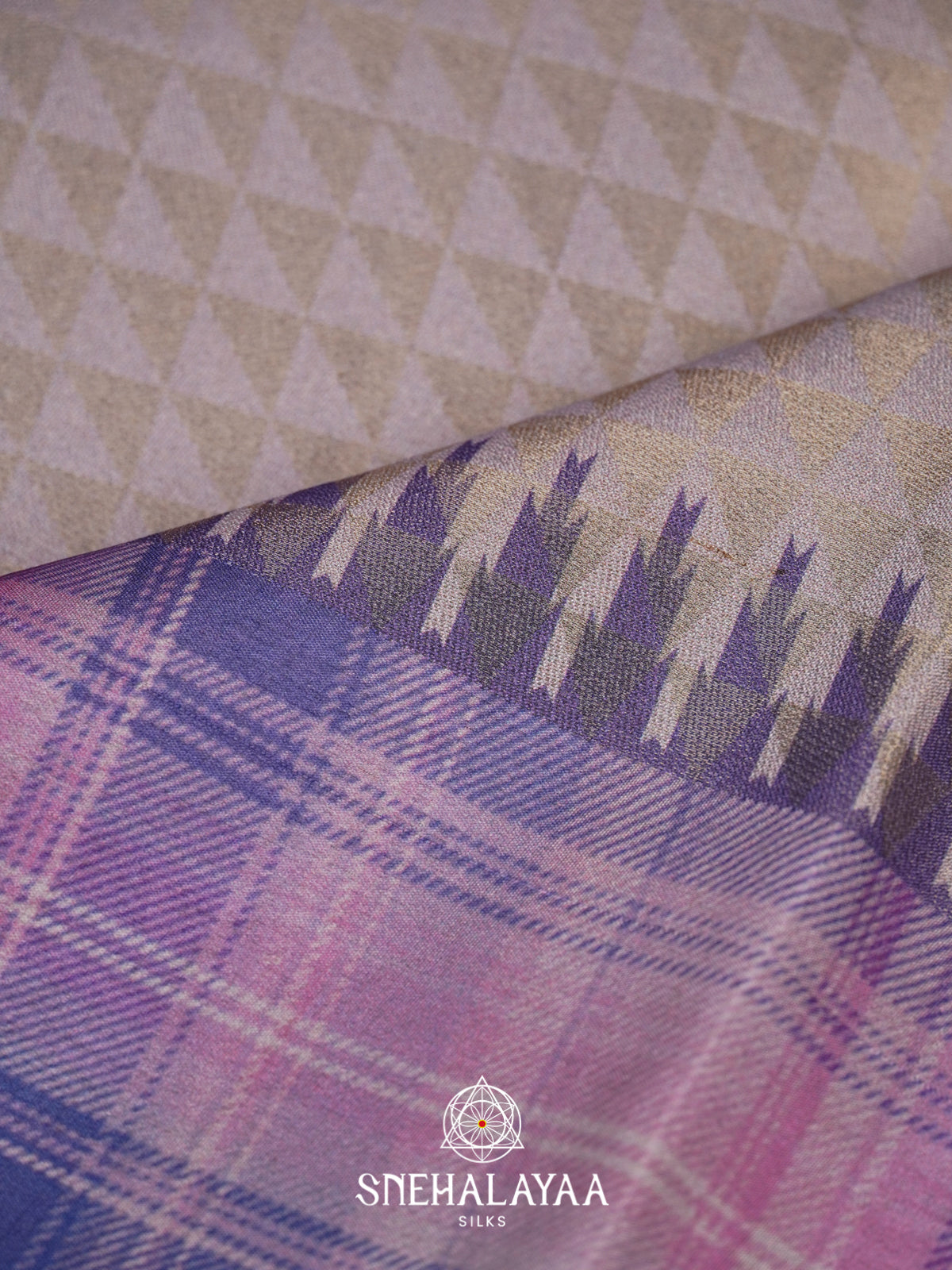 Blue Tussar Saree