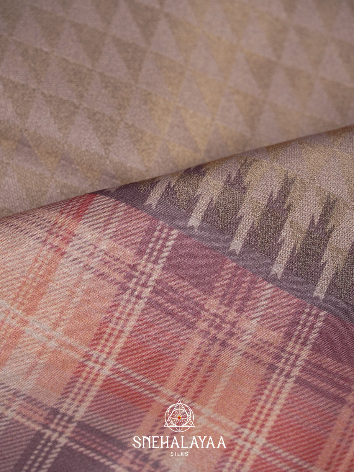 Beigy Grey  Tussar Saree