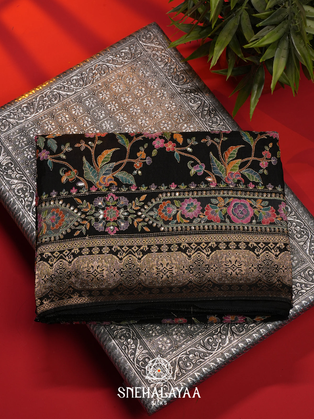 Black Banaras Saree