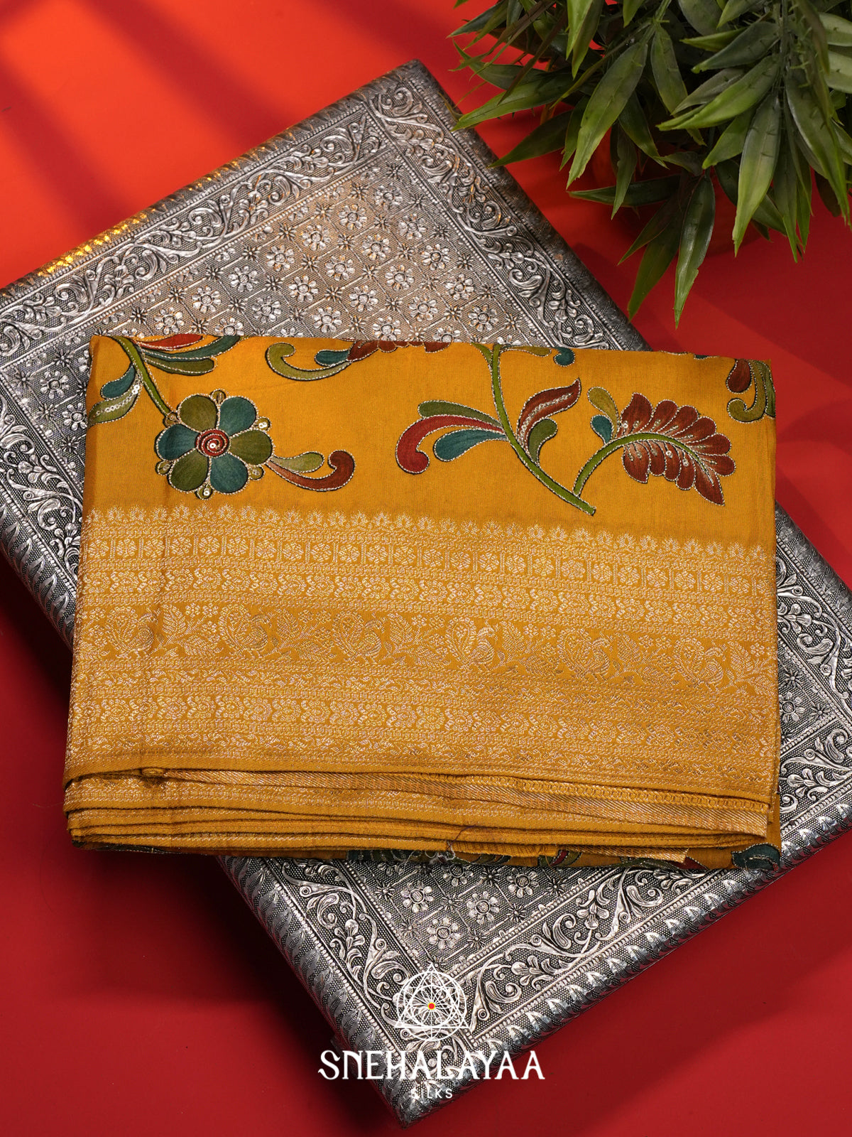 Yellow Banaras Saree