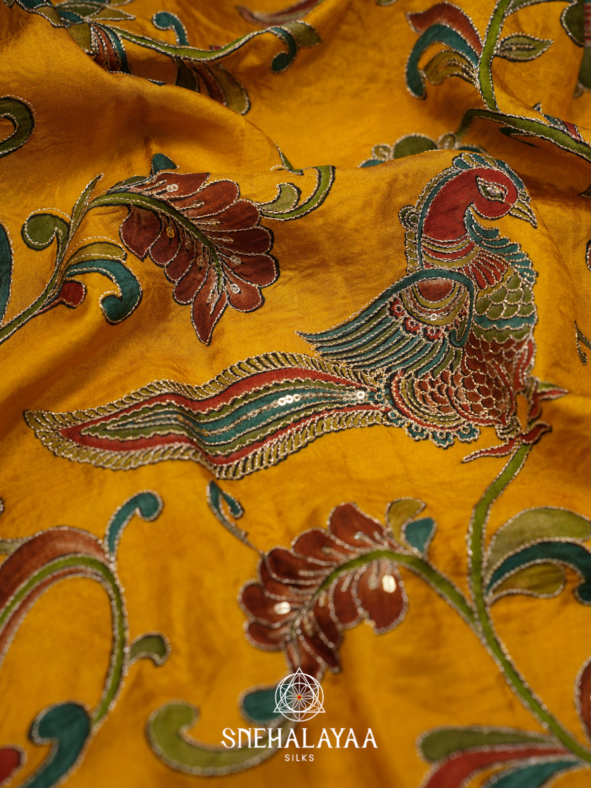 Yellow Banaras Saree