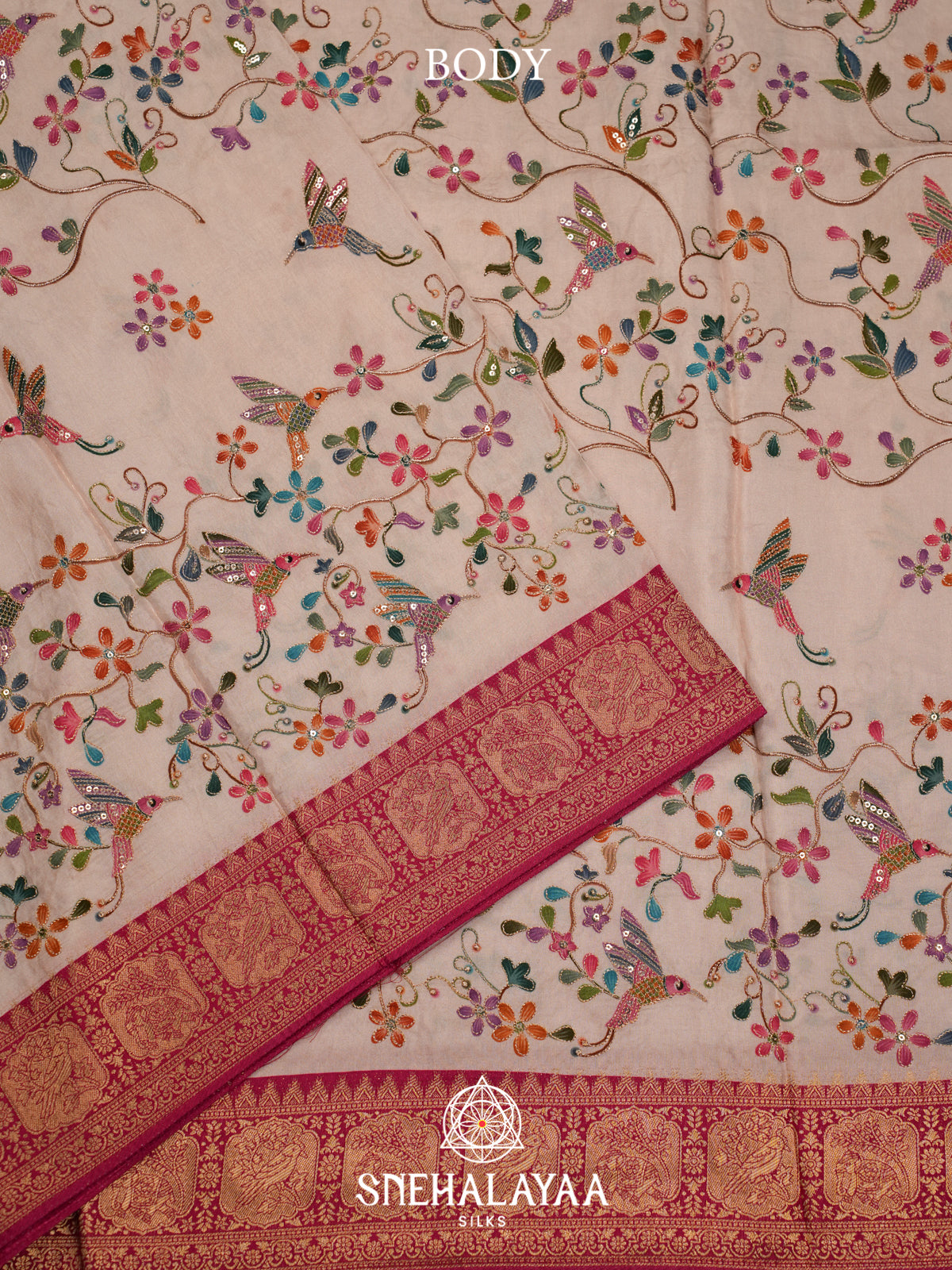 Pink Banaras Saree