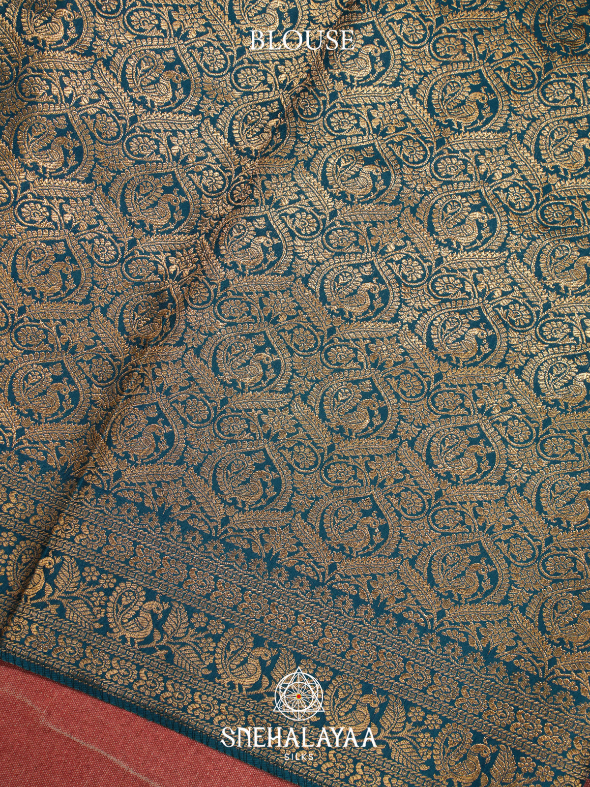 Peacock Blue Banaras Saree