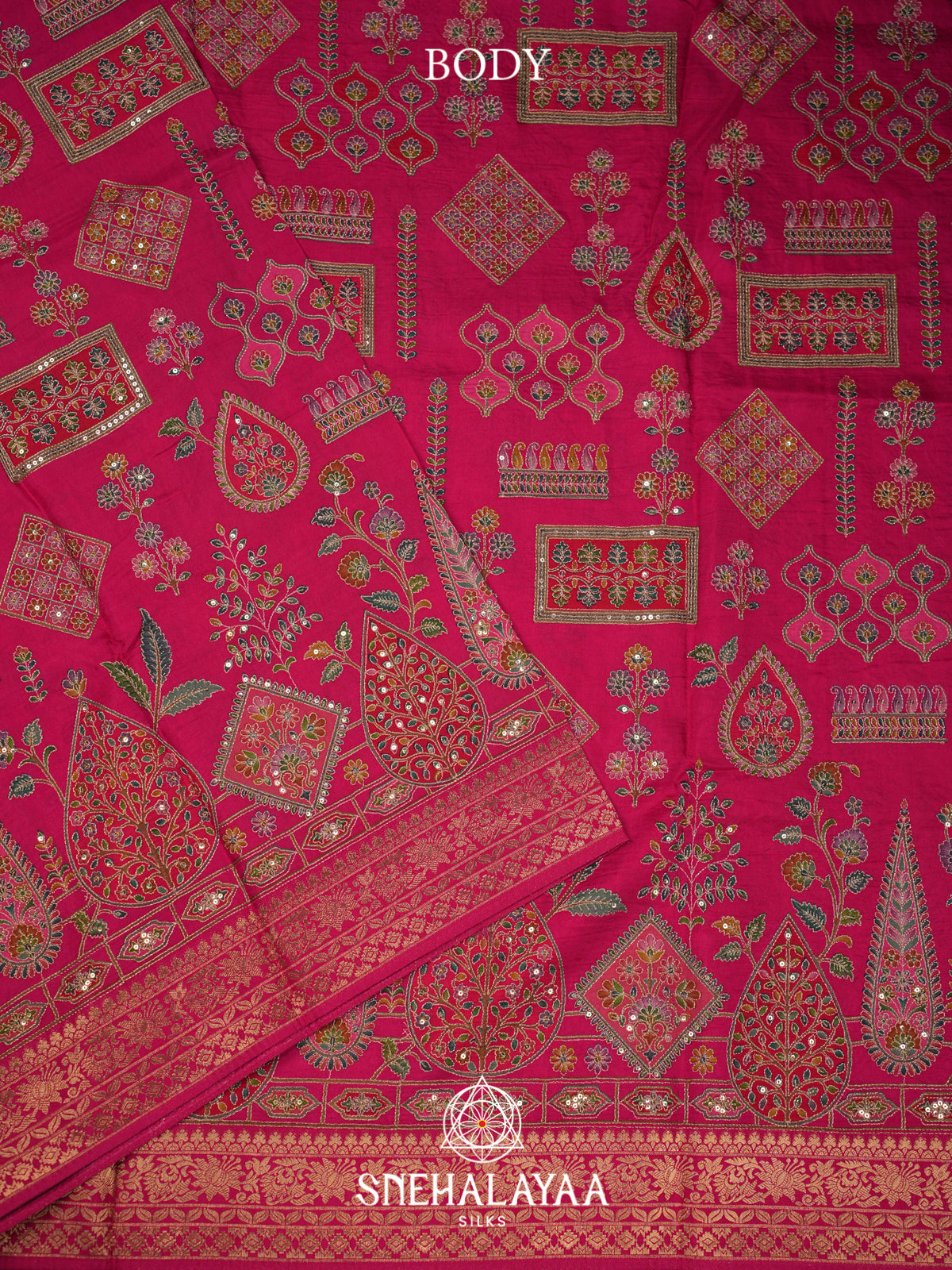 Pink Banaras Saree