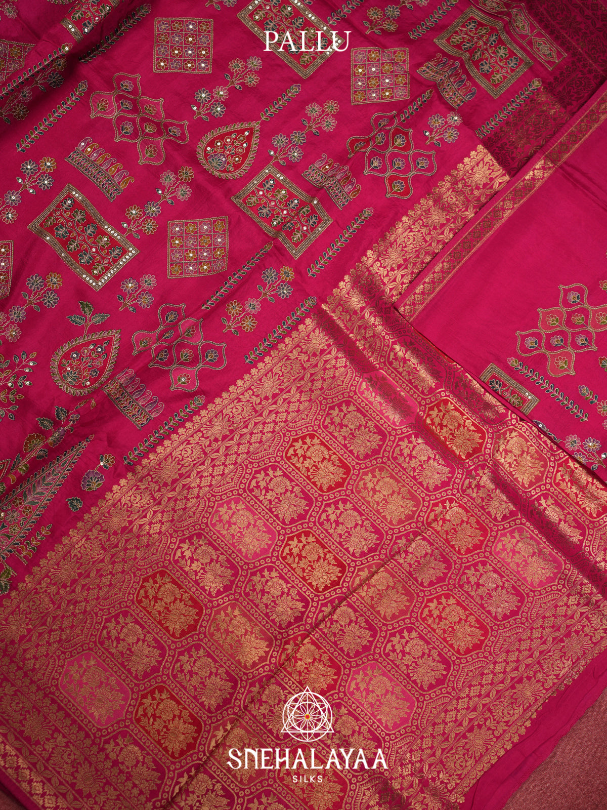 Pink Banaras Saree