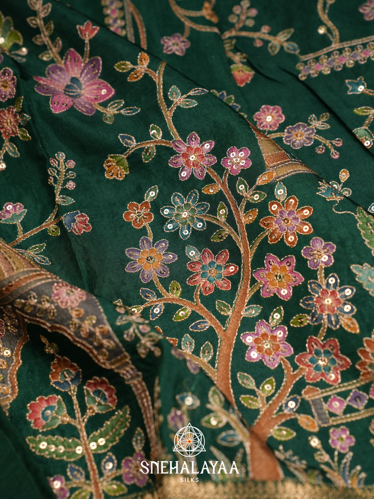 Green Banaras Saree