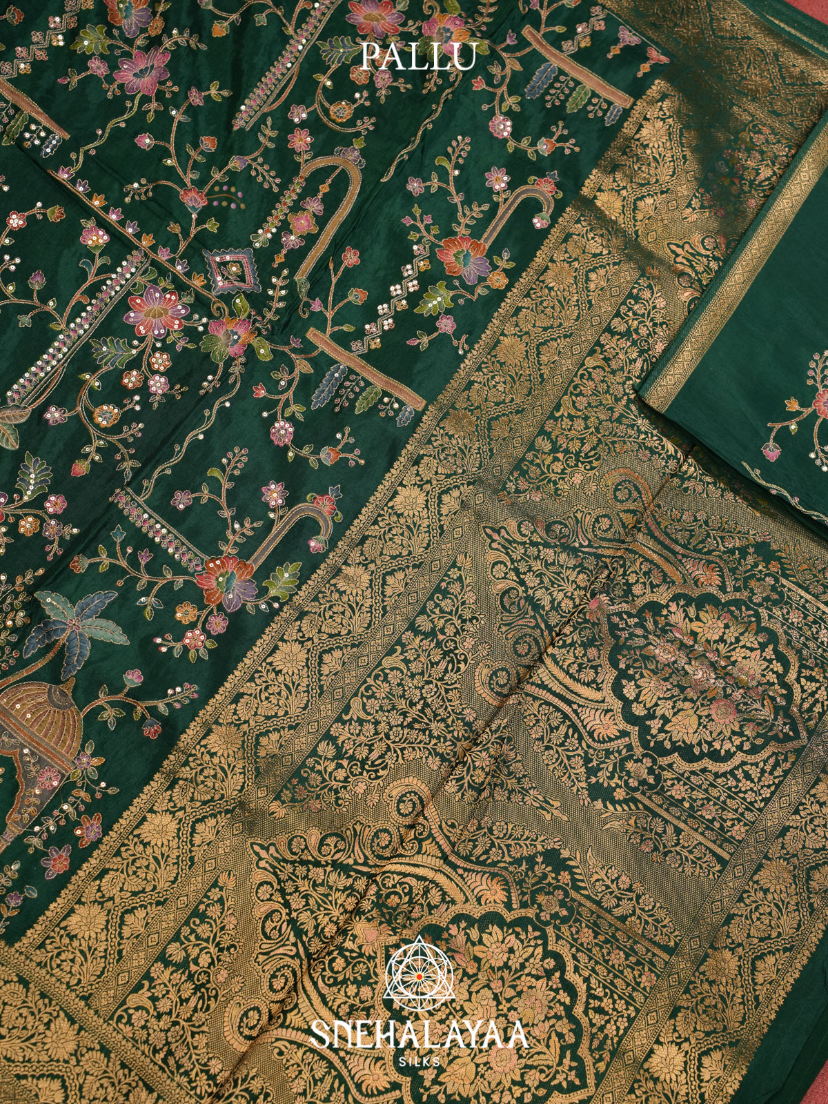 Green Banaras Saree