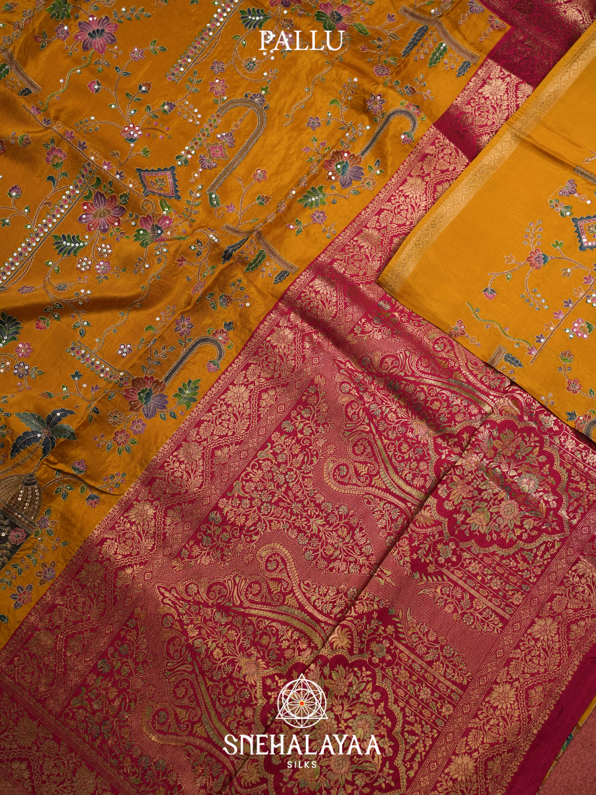 Yellow Banaras Saree