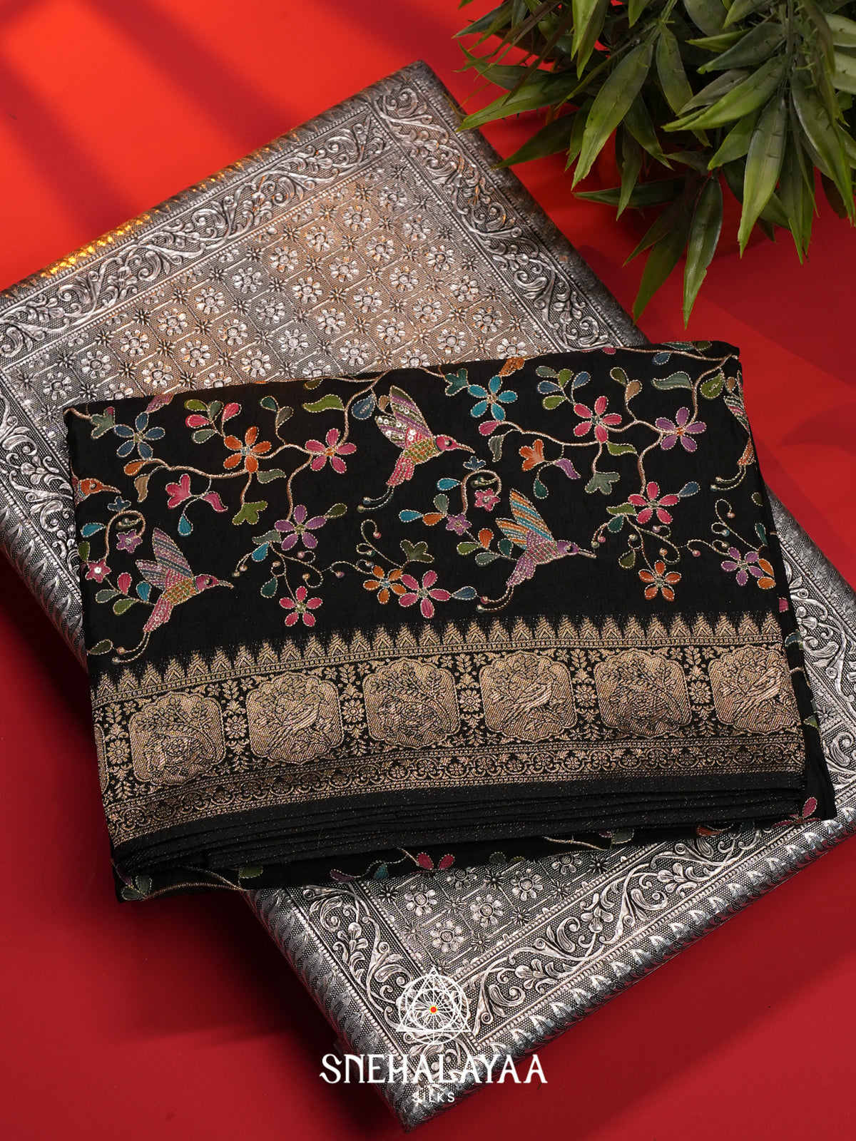 Black Banaras Saree