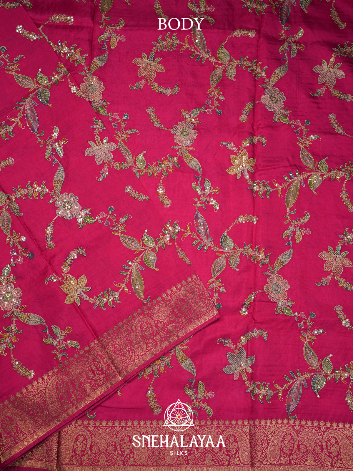 Pink Banaras Saree