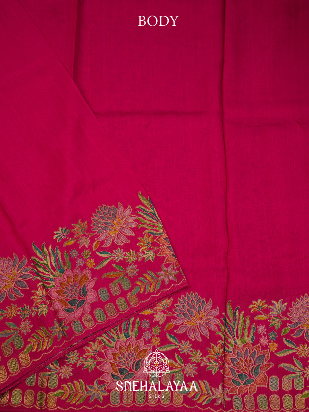 Rani Pink Banaras Saree