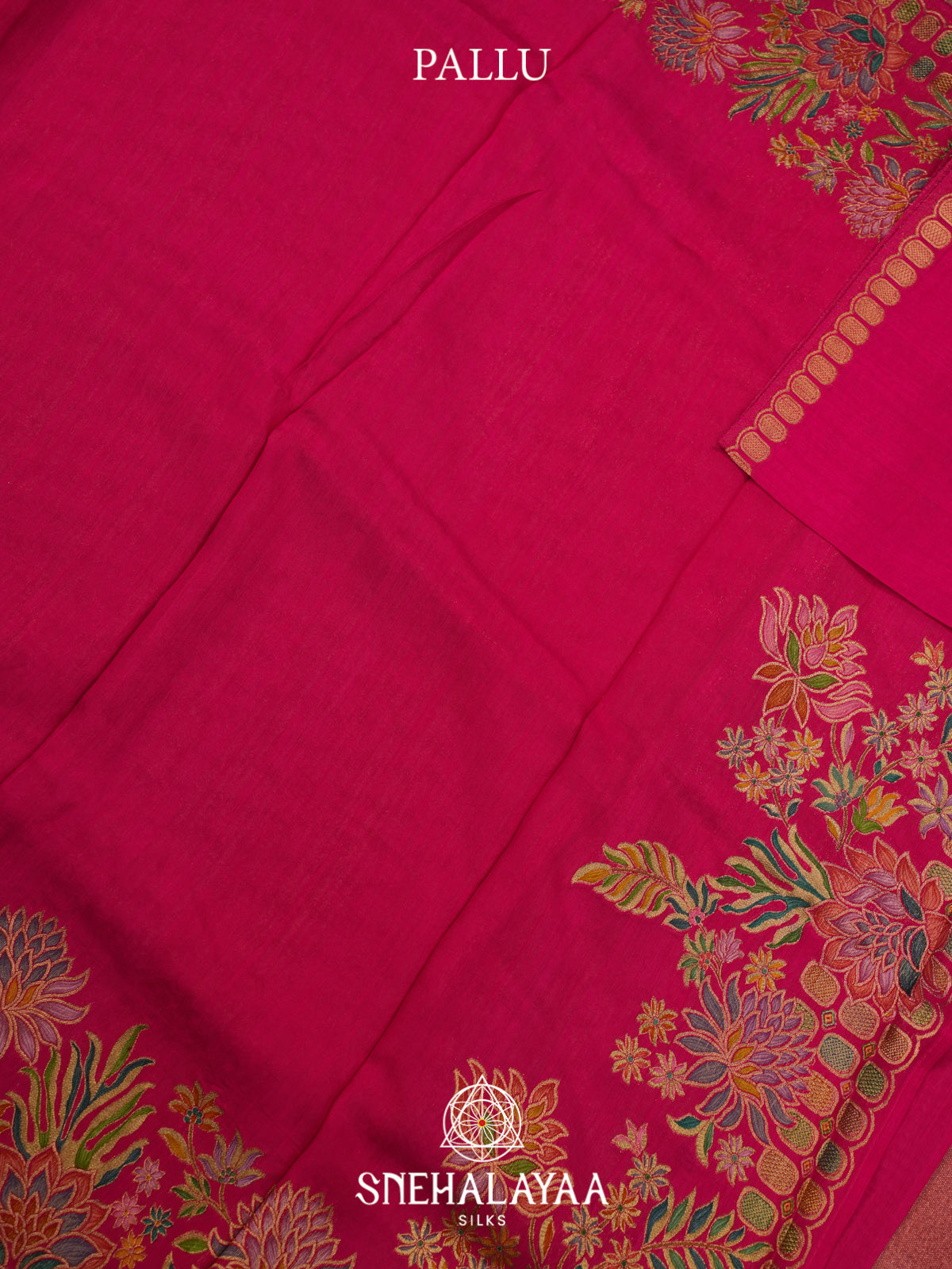 Rani Pink Banaras Saree