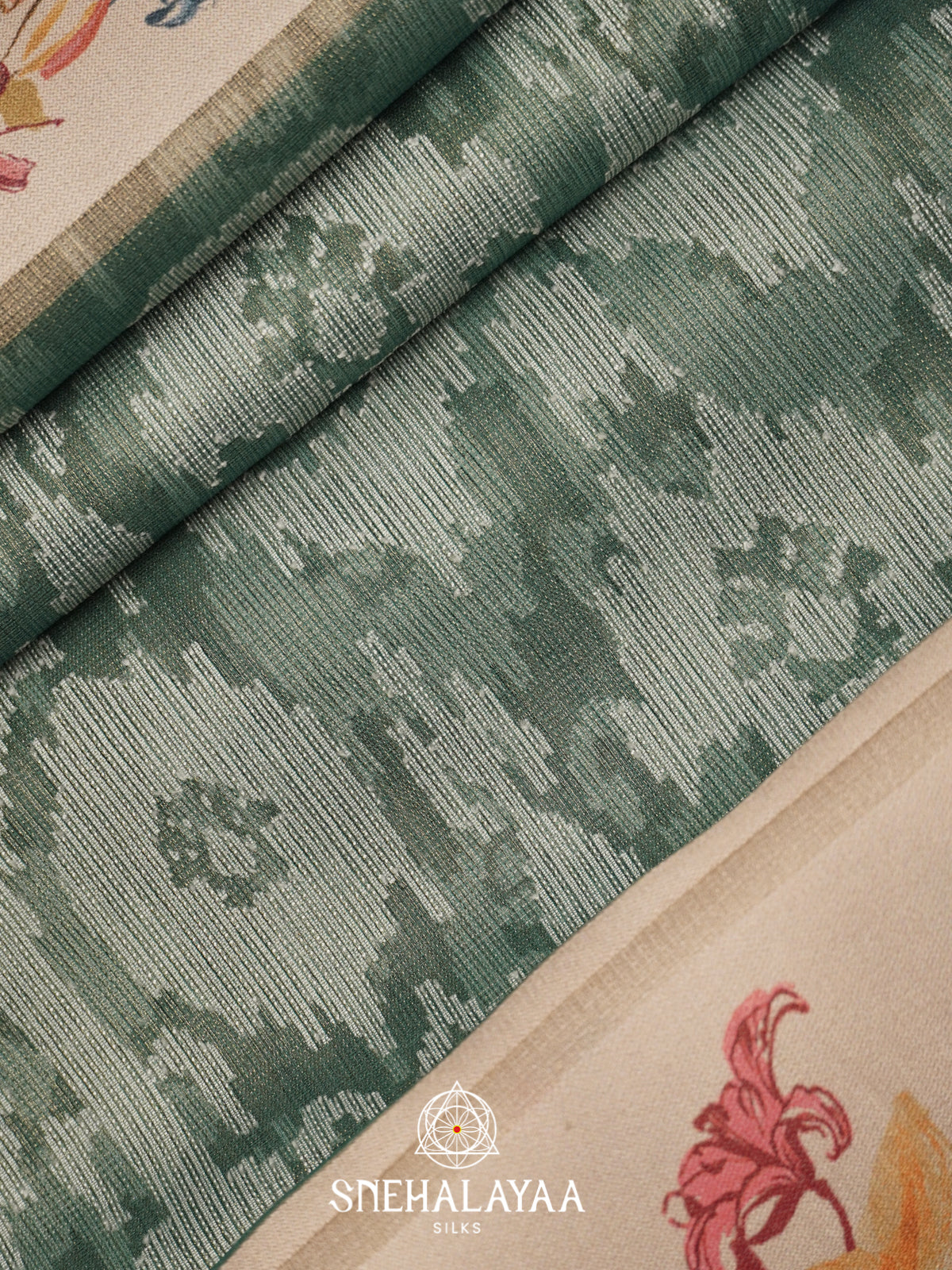 Sage Green Organza Saree