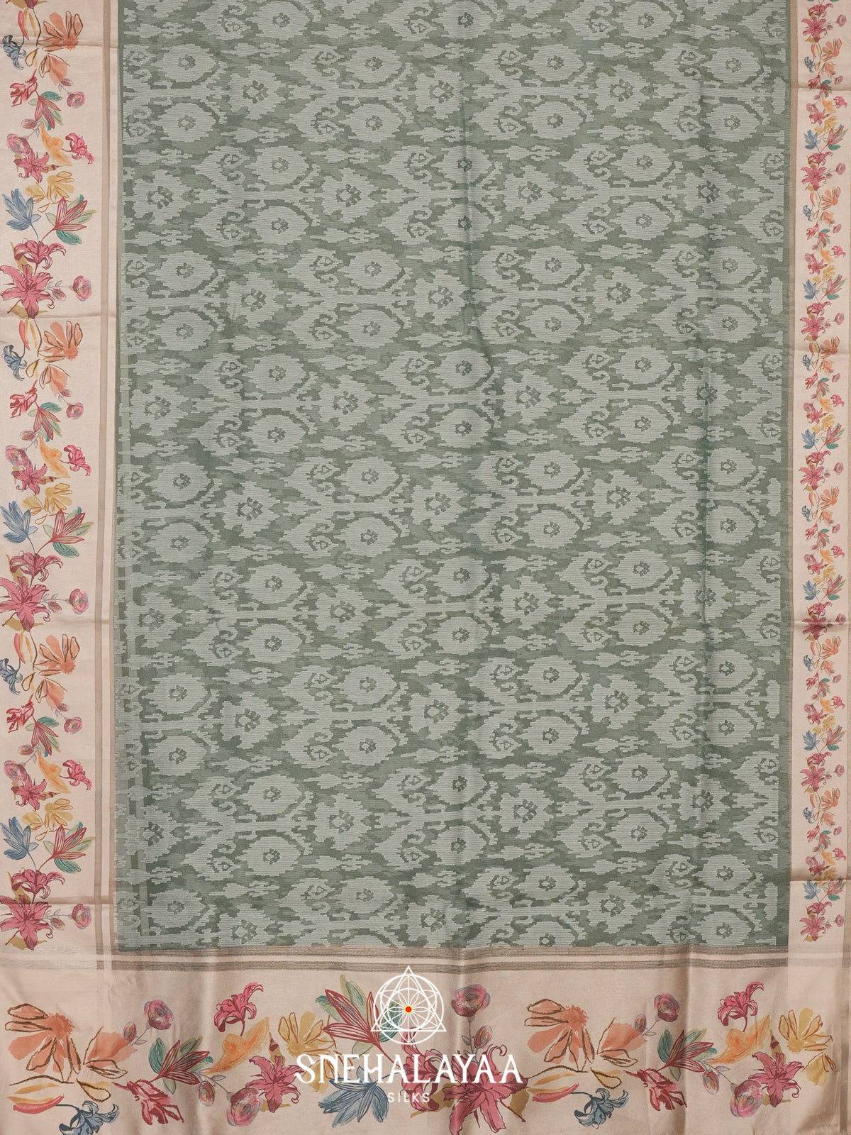Sage Green Organza Saree