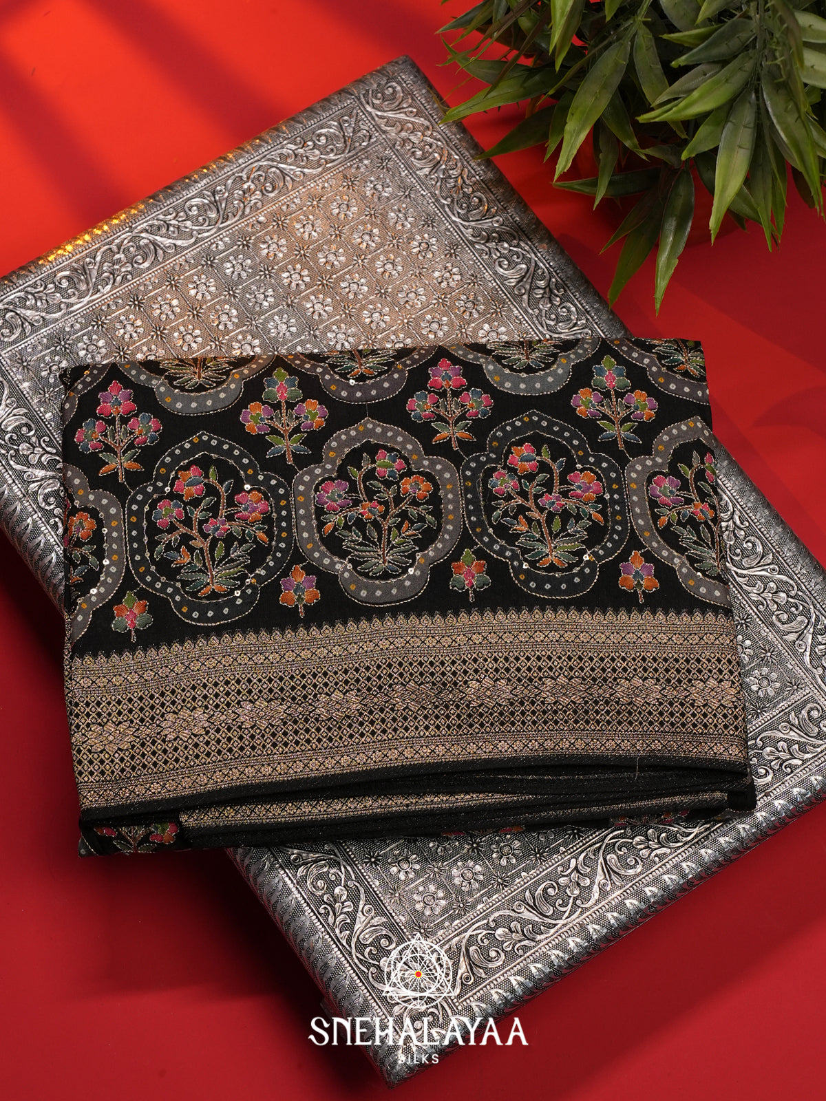 Black Banaras Saree