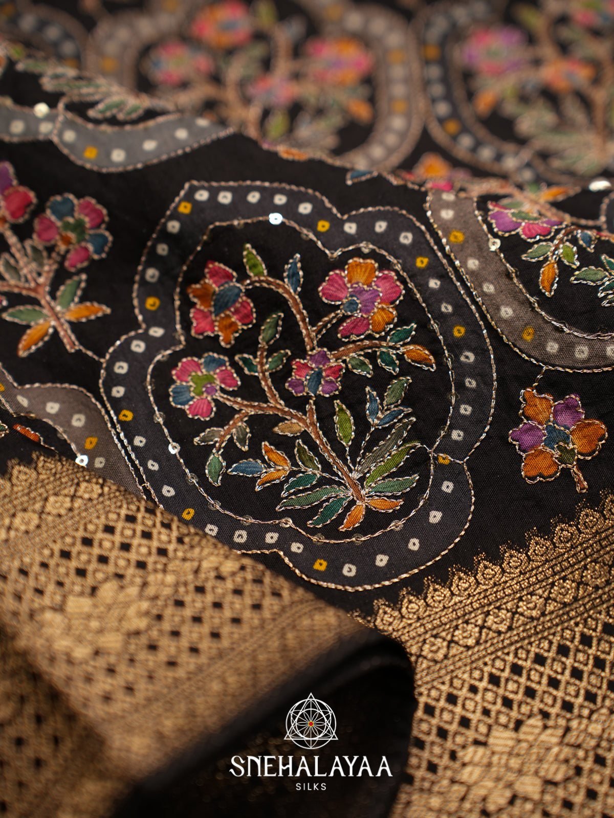 Black Banaras Saree