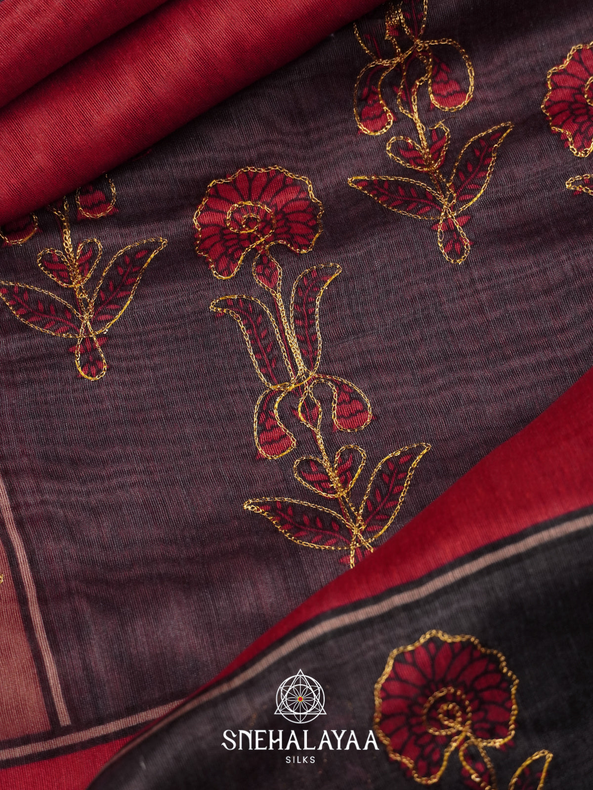 Mauve Chanderi Saree