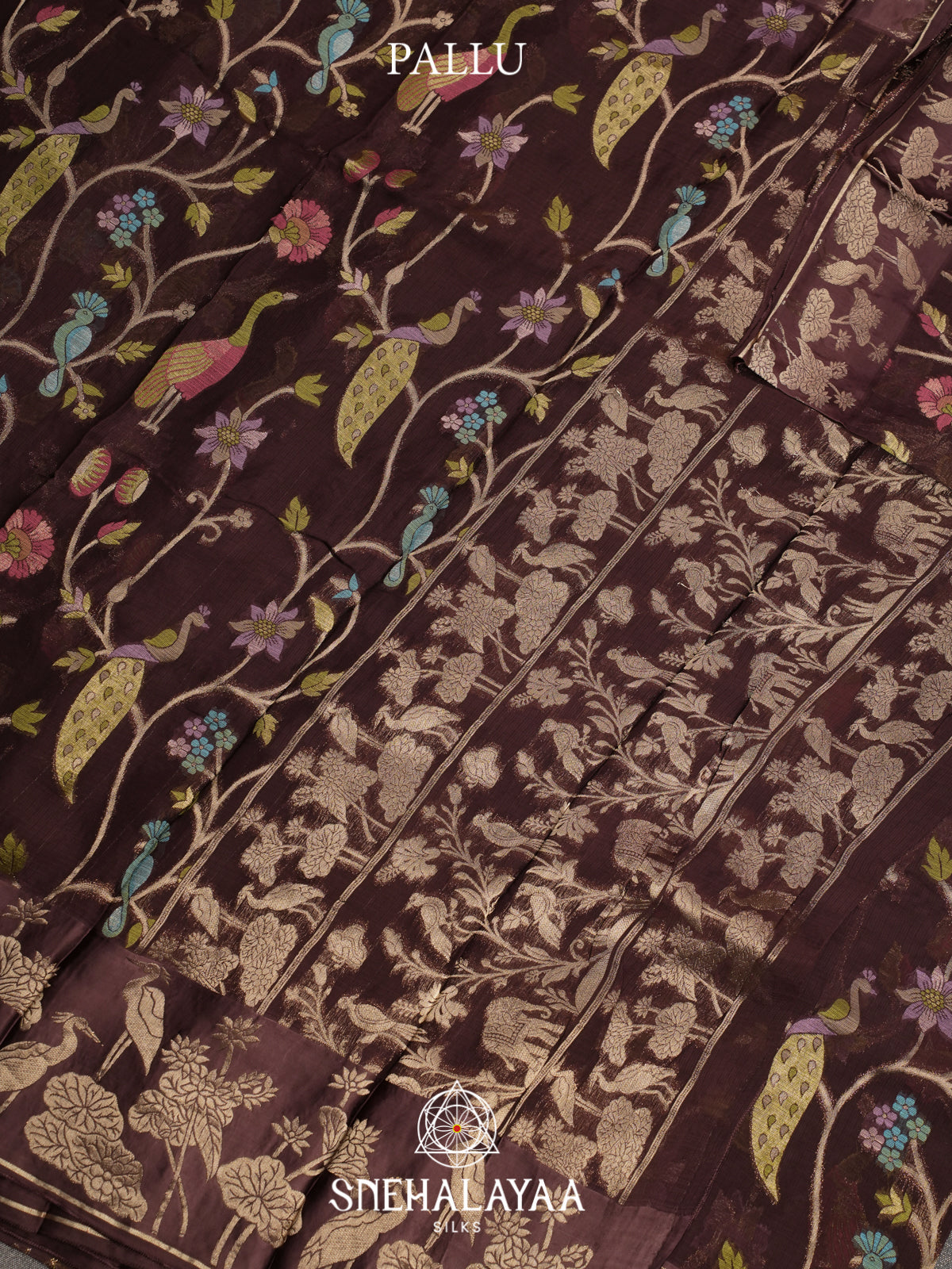 Coffee Brown Kota Saree