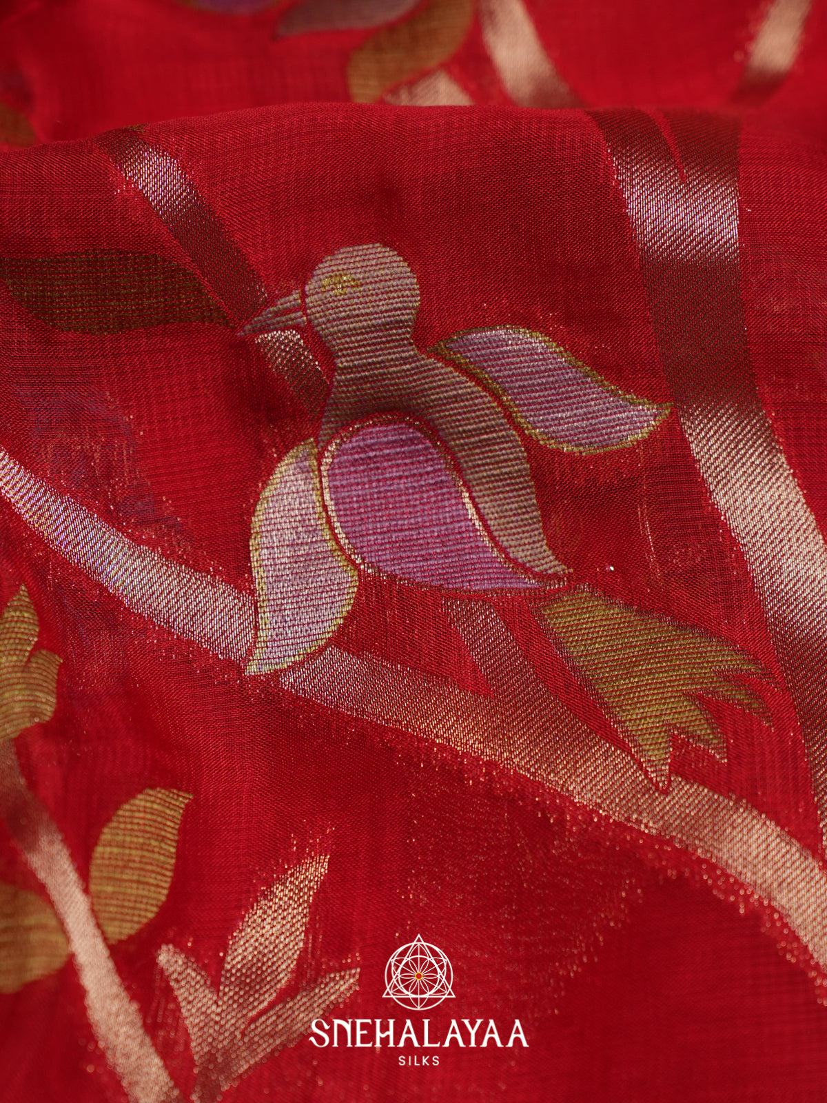 Red  Kota Saree