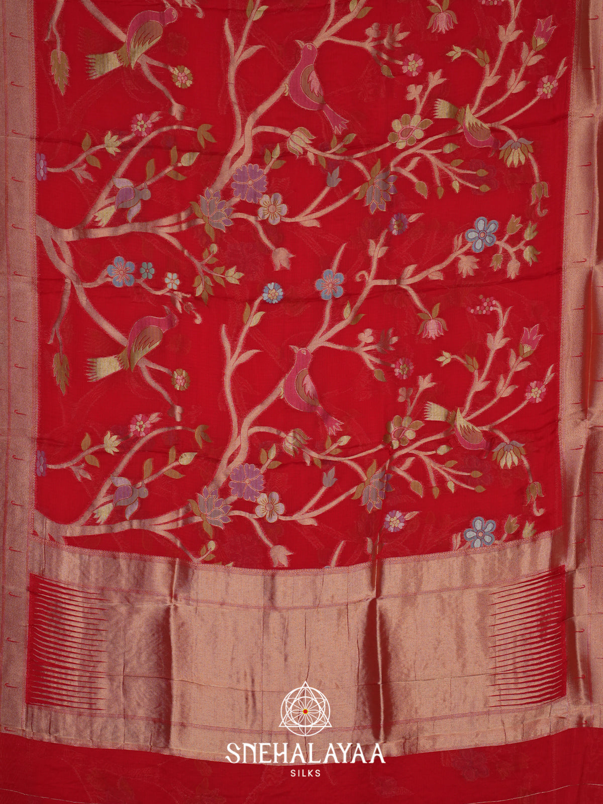 Red  Kota Saree