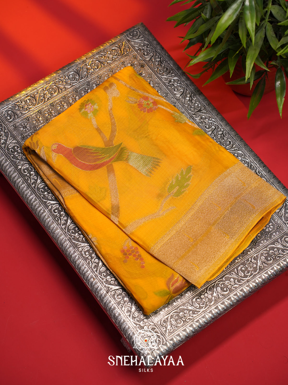 Yellow Kota Saree