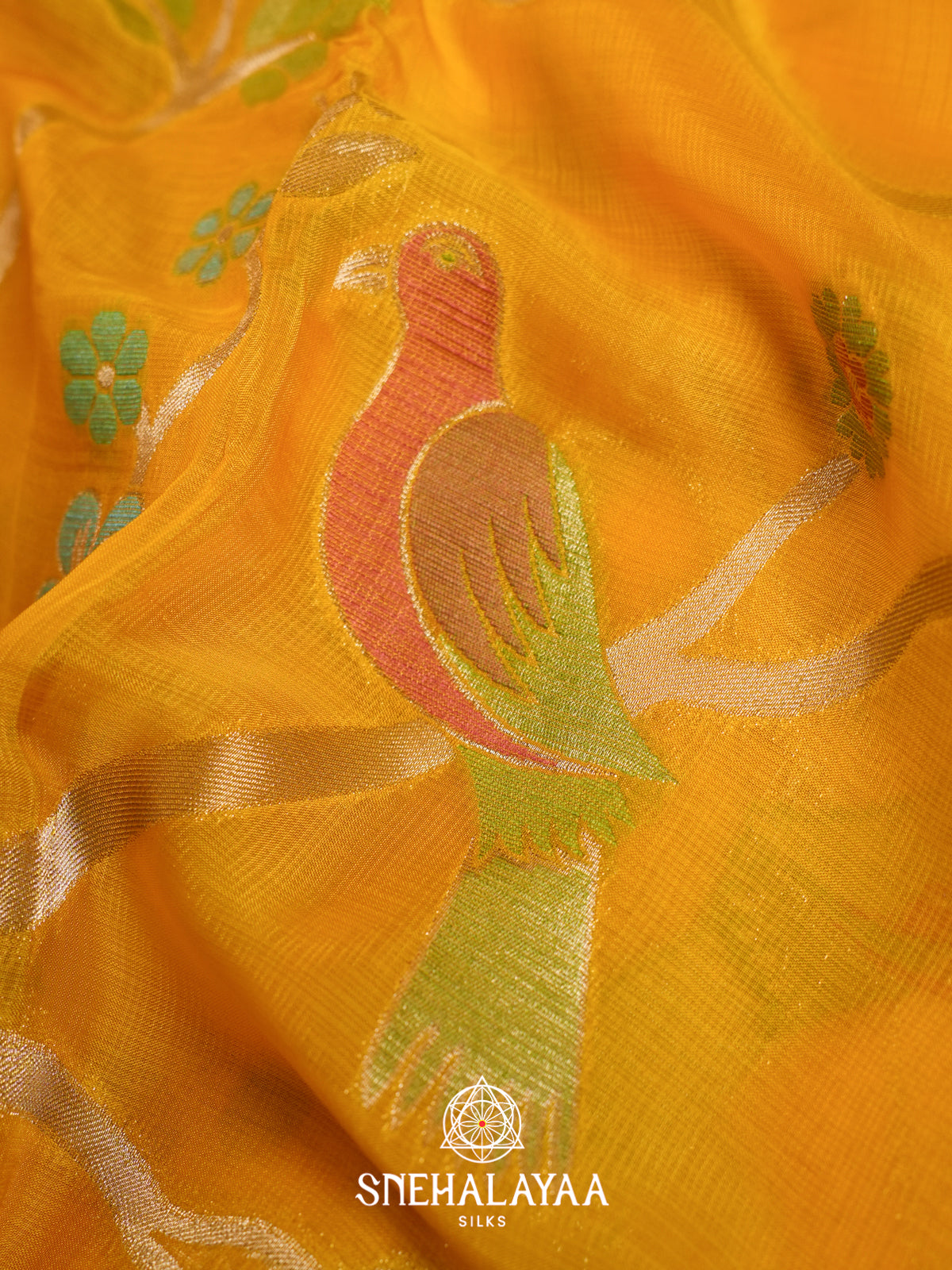 Yellow Kota Saree
