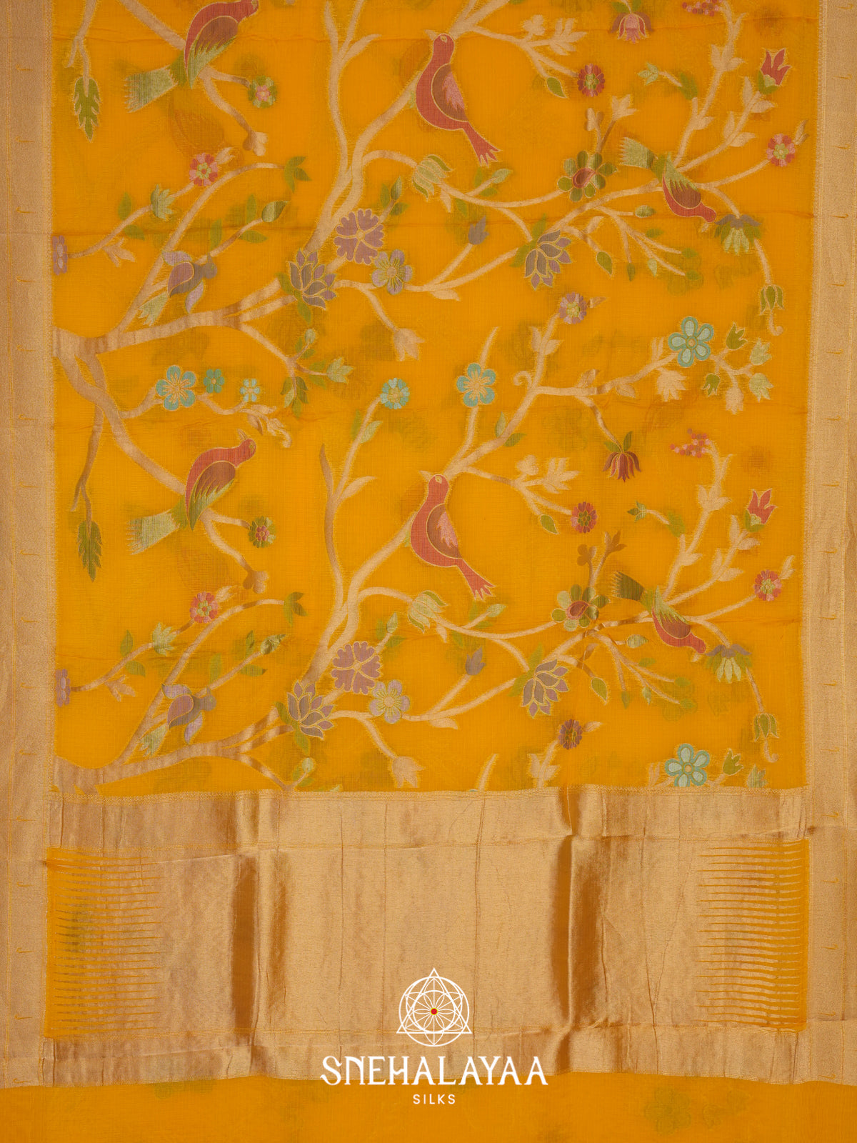 Yellow Kota Saree