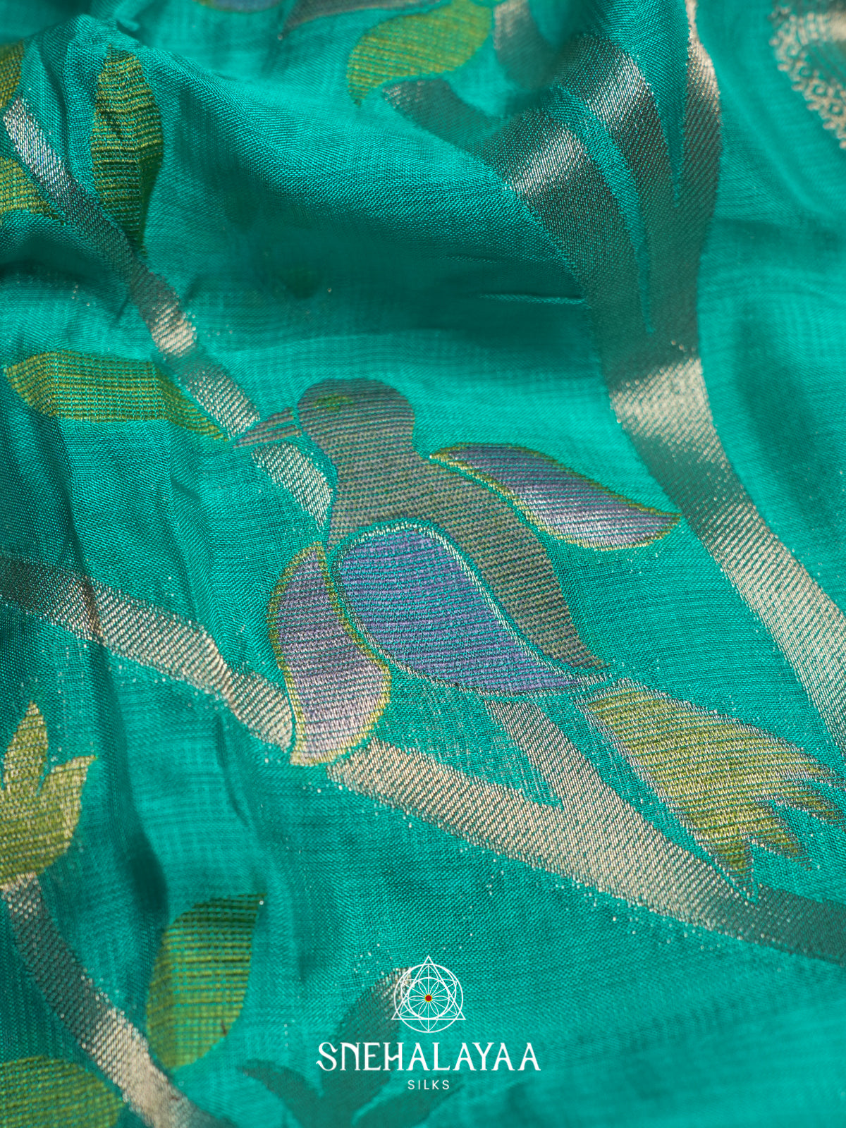 Sea Green Kota Saree