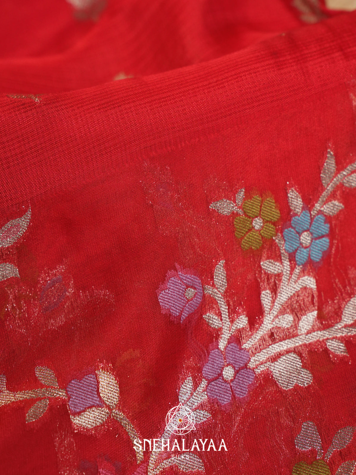 Red  Kota Saree