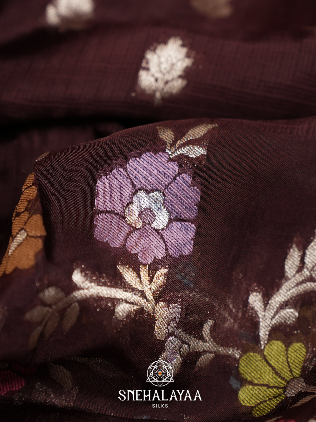 Coffee Brown Kota Saree