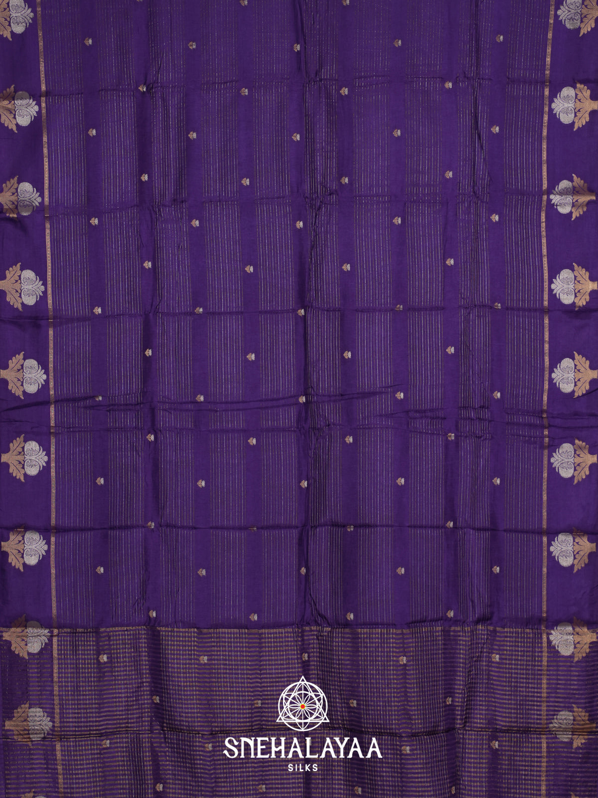Purple  Banarasi Saree