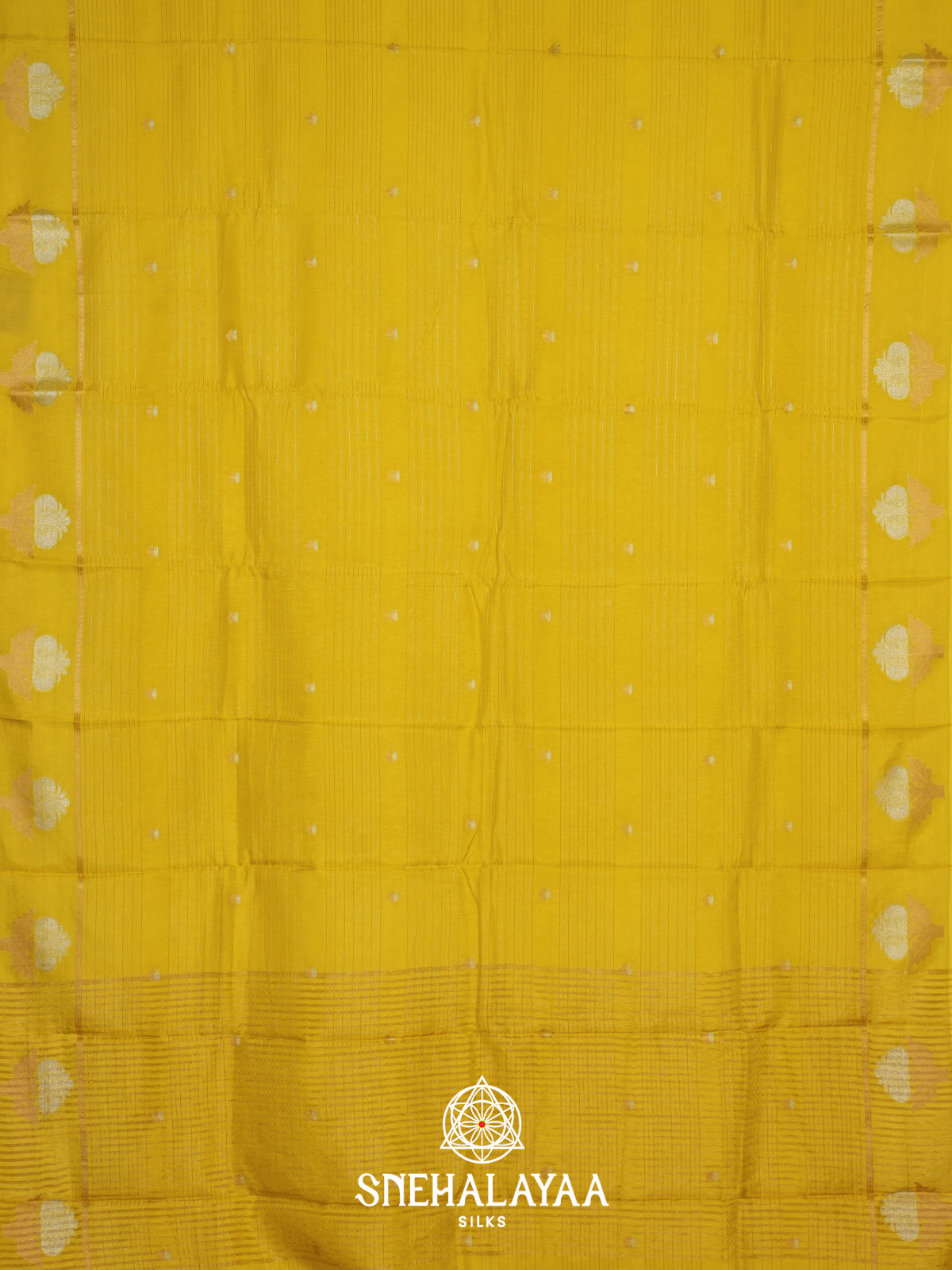 Yellow  Banarasi Saree