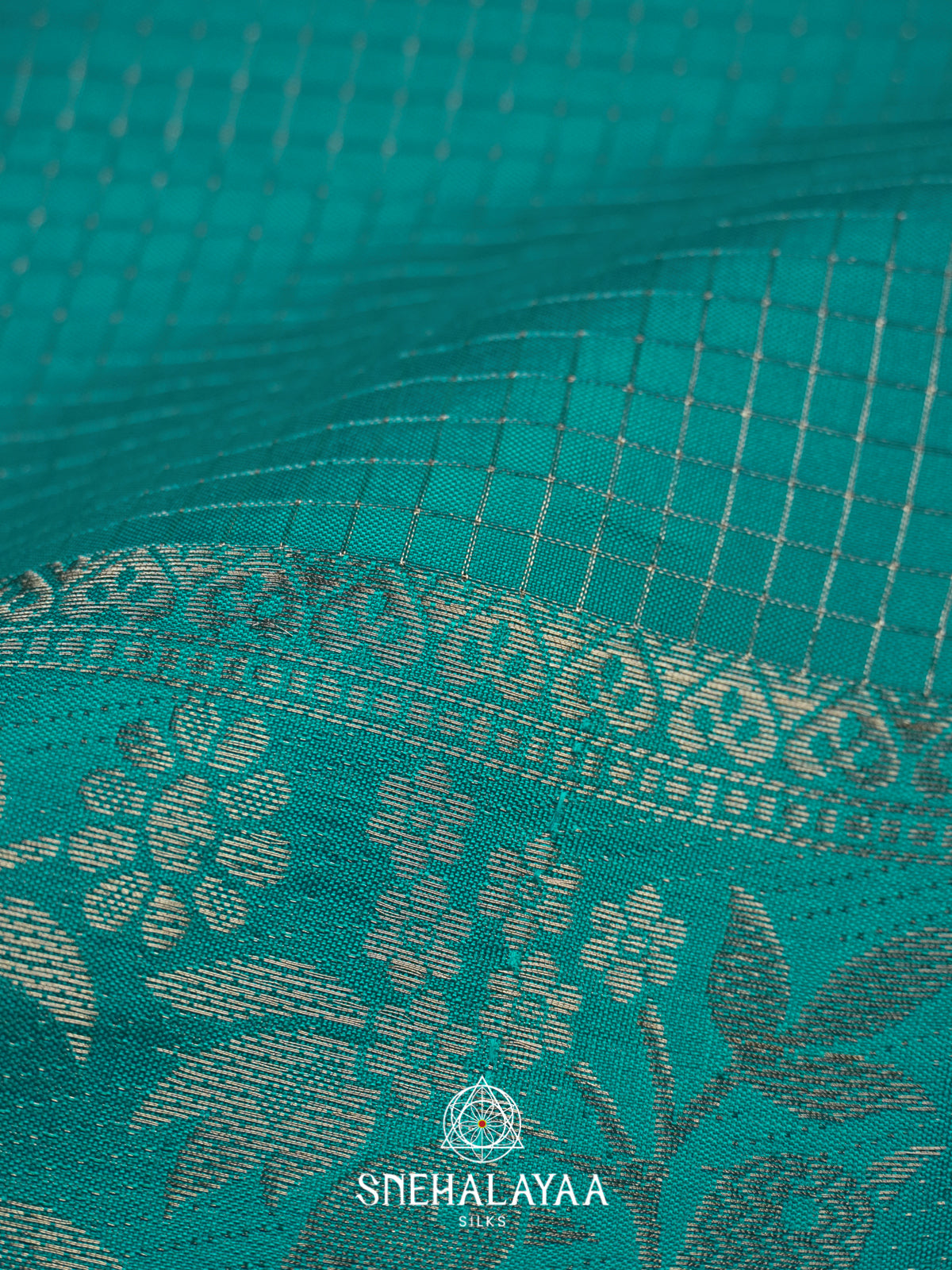 Teal Green  Banarasi Saree